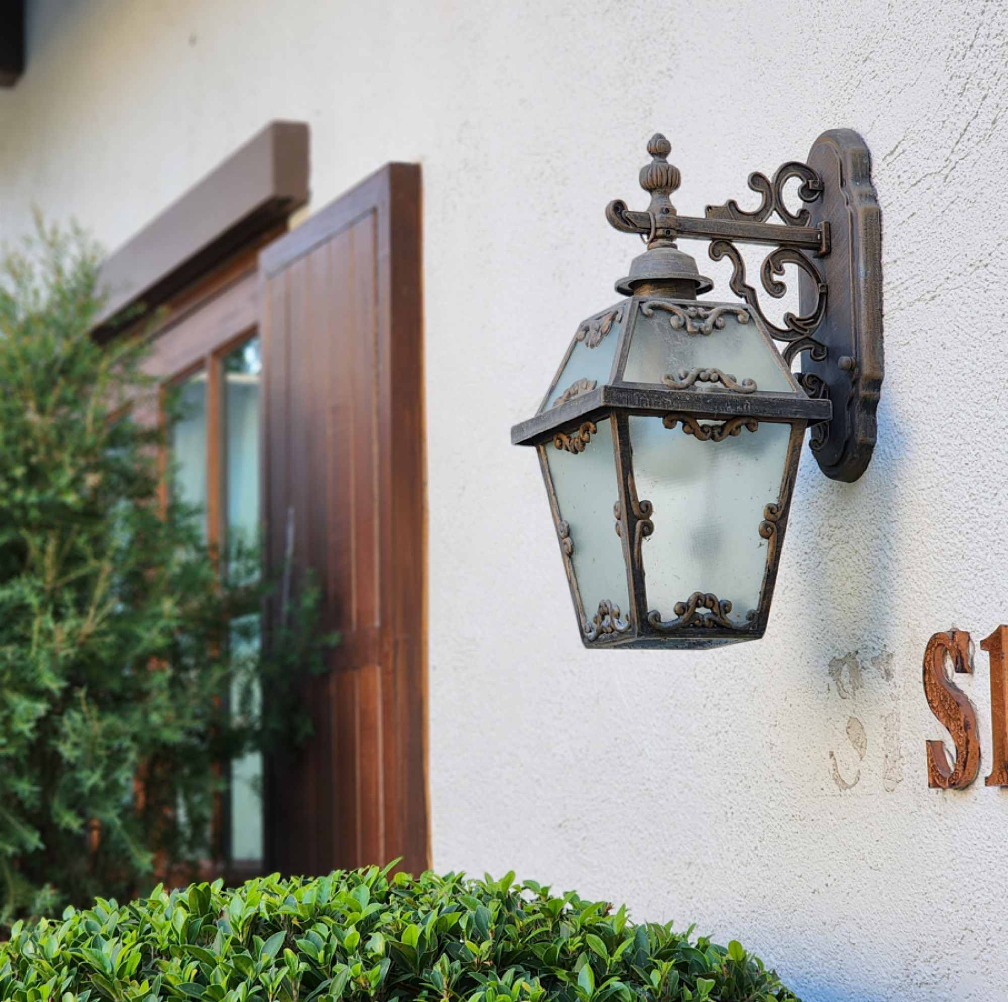 Lanterne d'extérieur en bronze