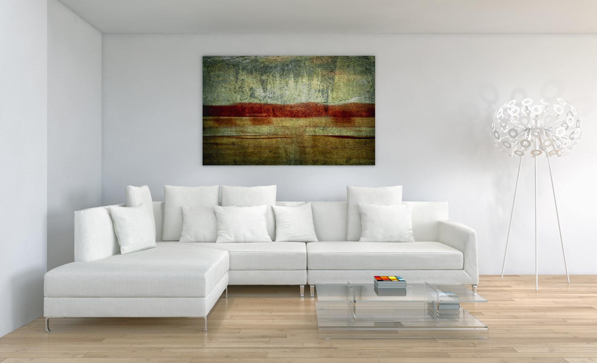 Peinture murale abstraite