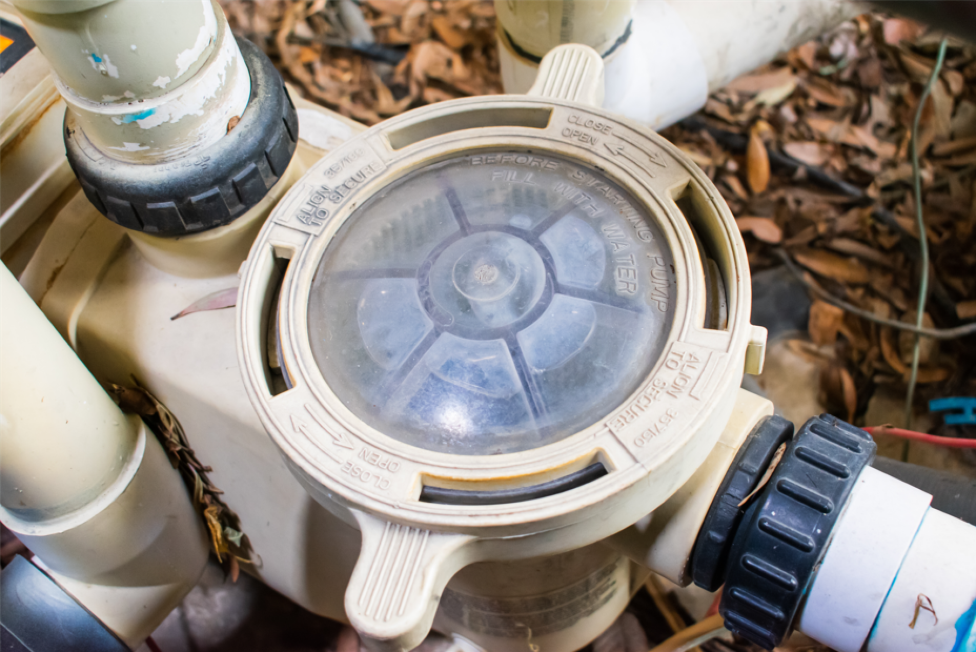 Pose de pompe de filtration