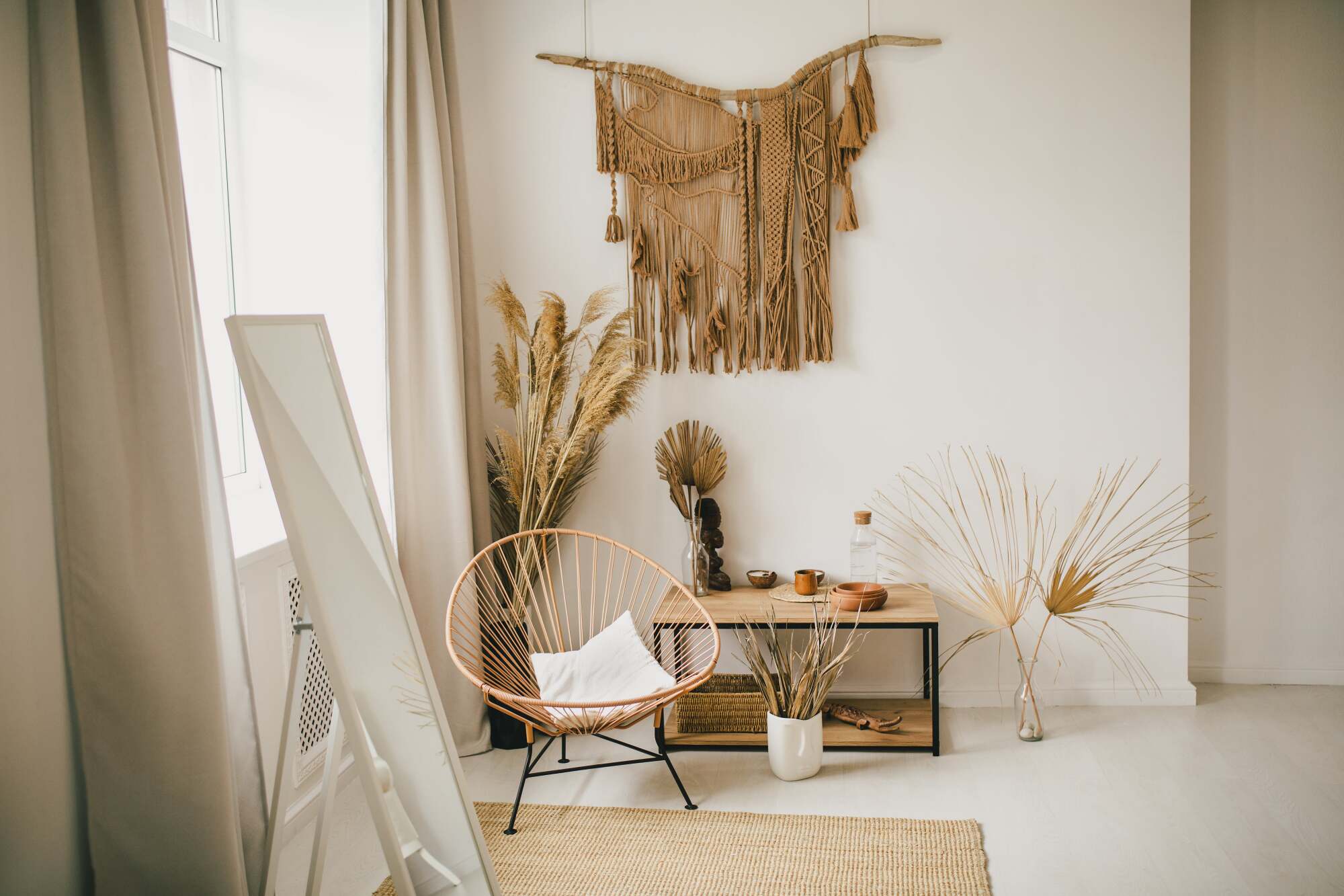 Stylisme de décoration bohème