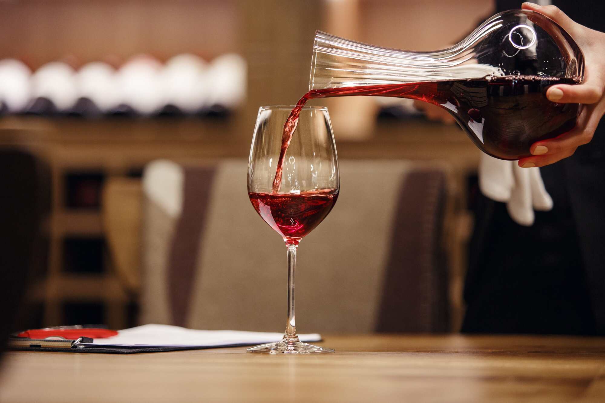 Dégustation de vins rouges