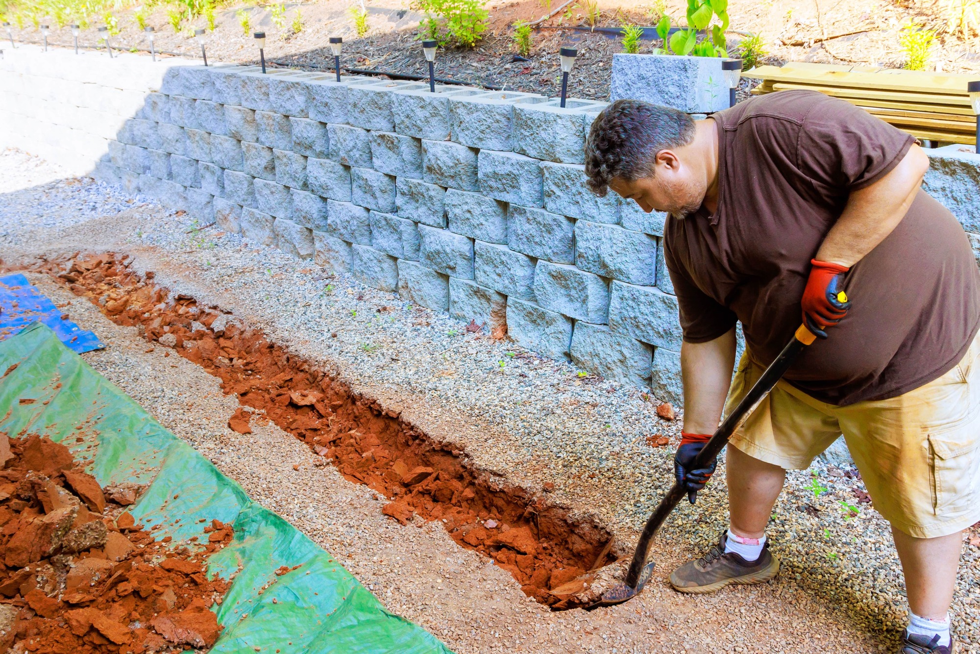 Creusement de tranchées