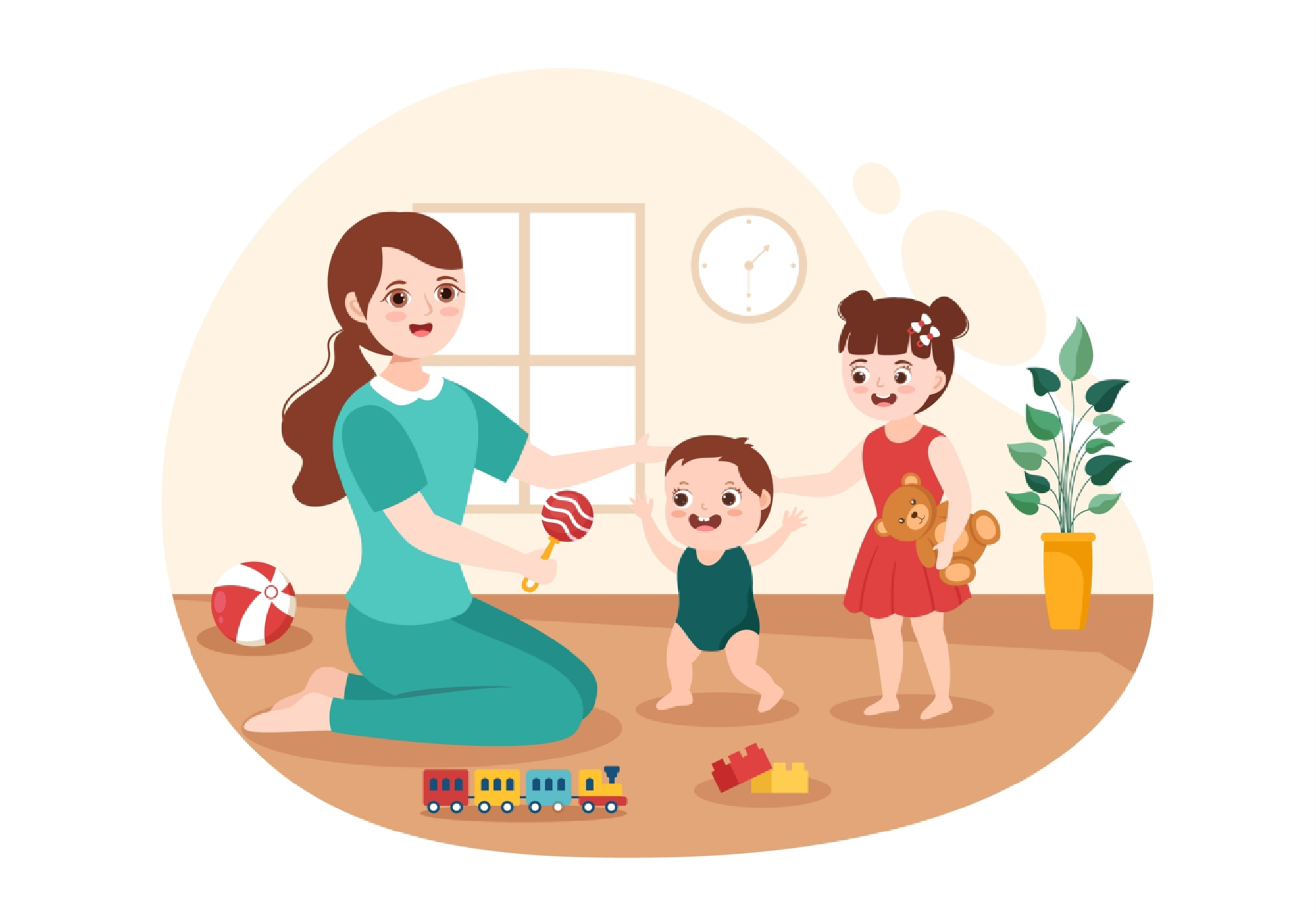 Nounou pour enfants en bas âge