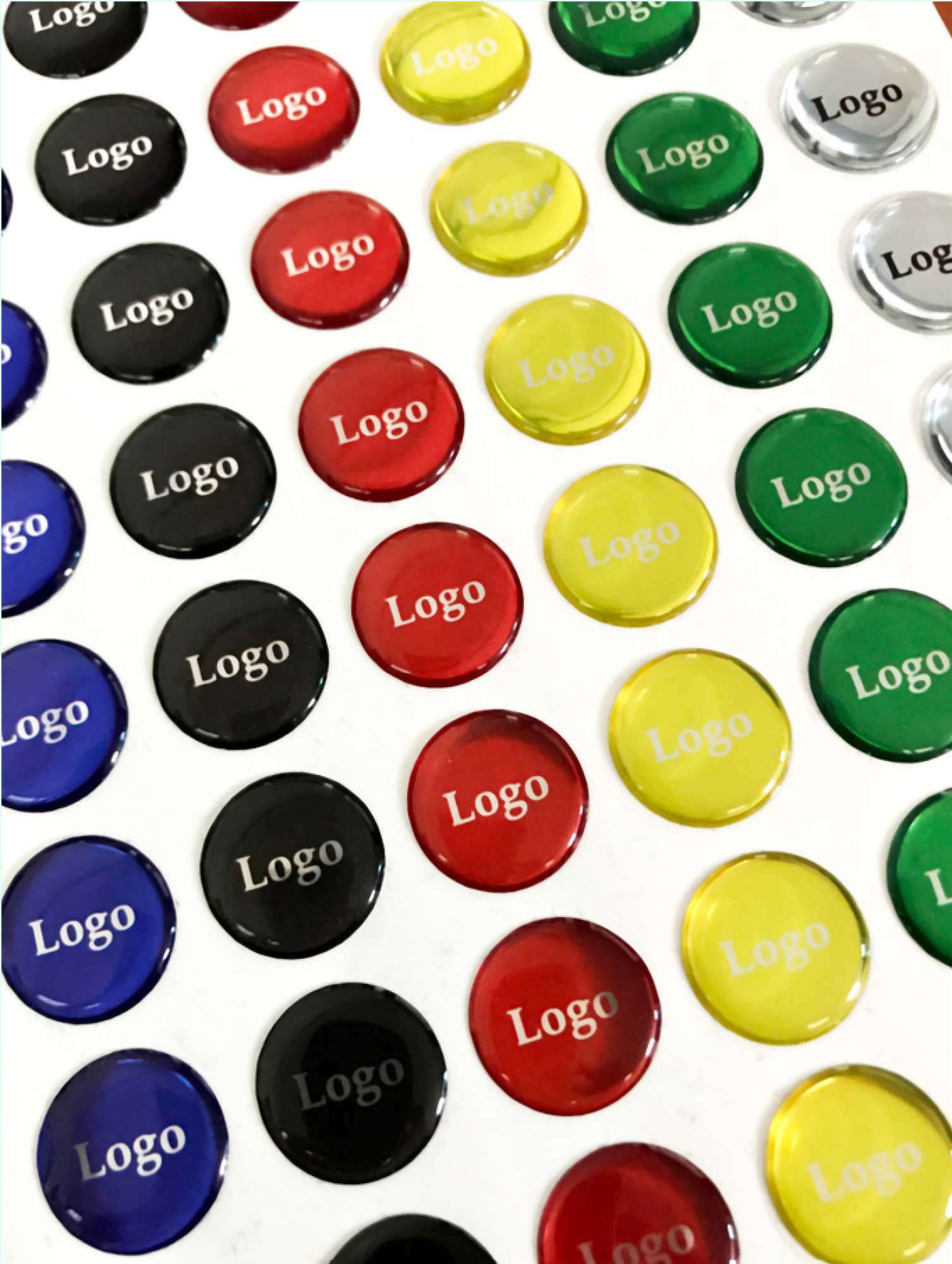 Impression de badges promotionnels