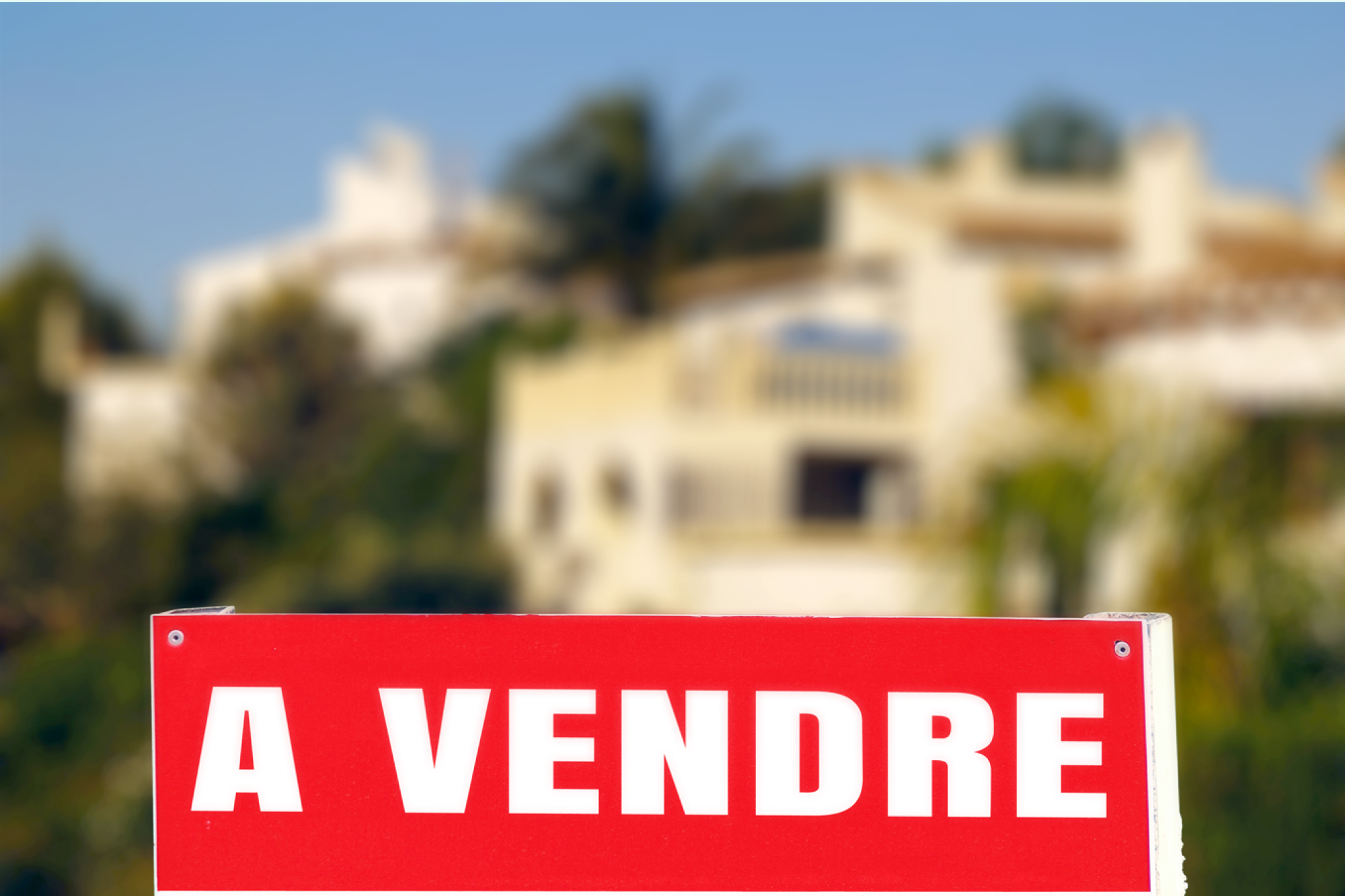 Impression de panneaux immobiliers.