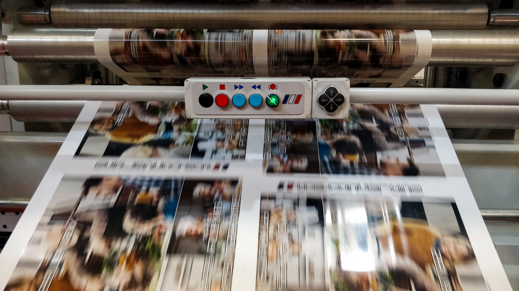 Impression par rotation de journaux