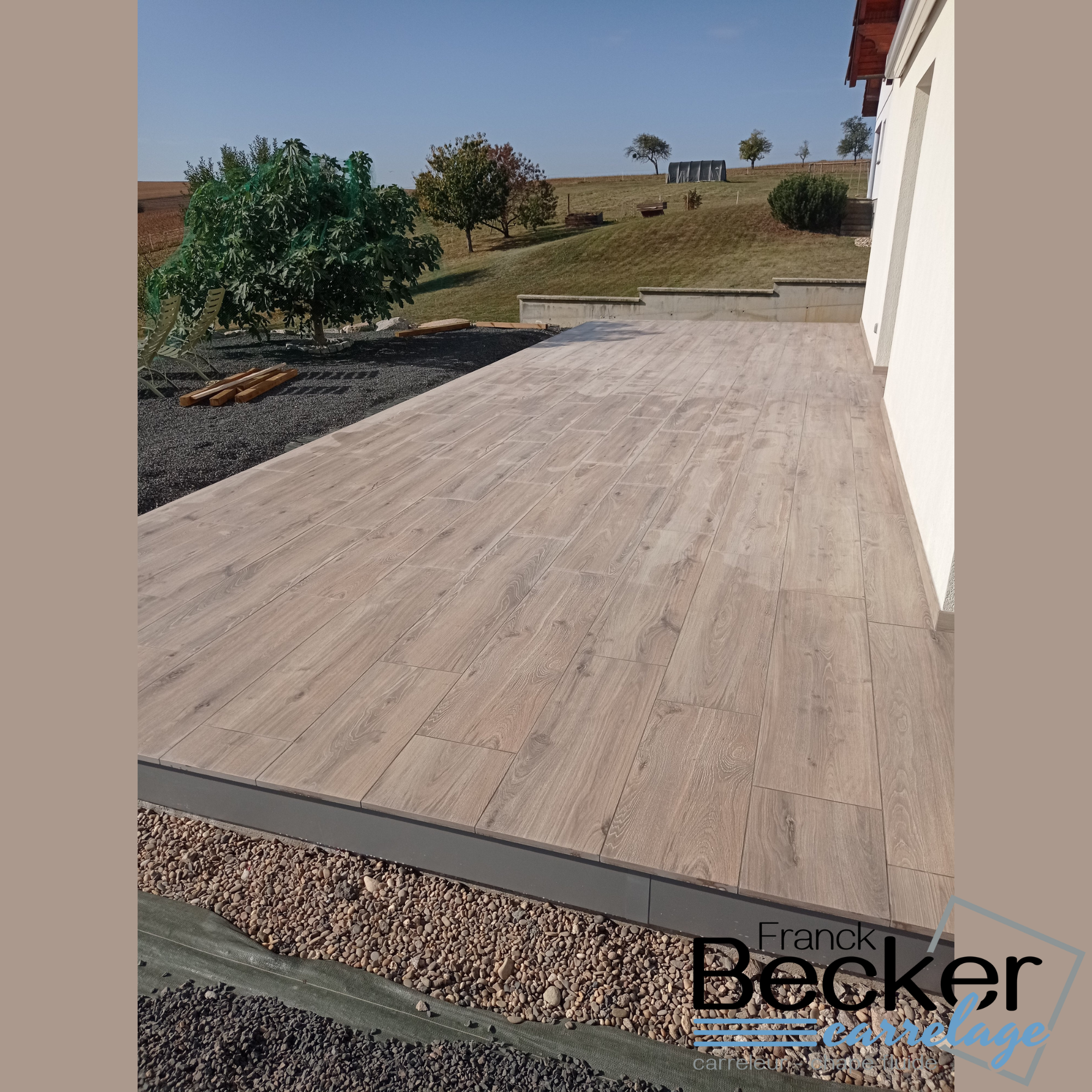 Pose collé de dalles céramique 20mm sur vos balcons et terrasses