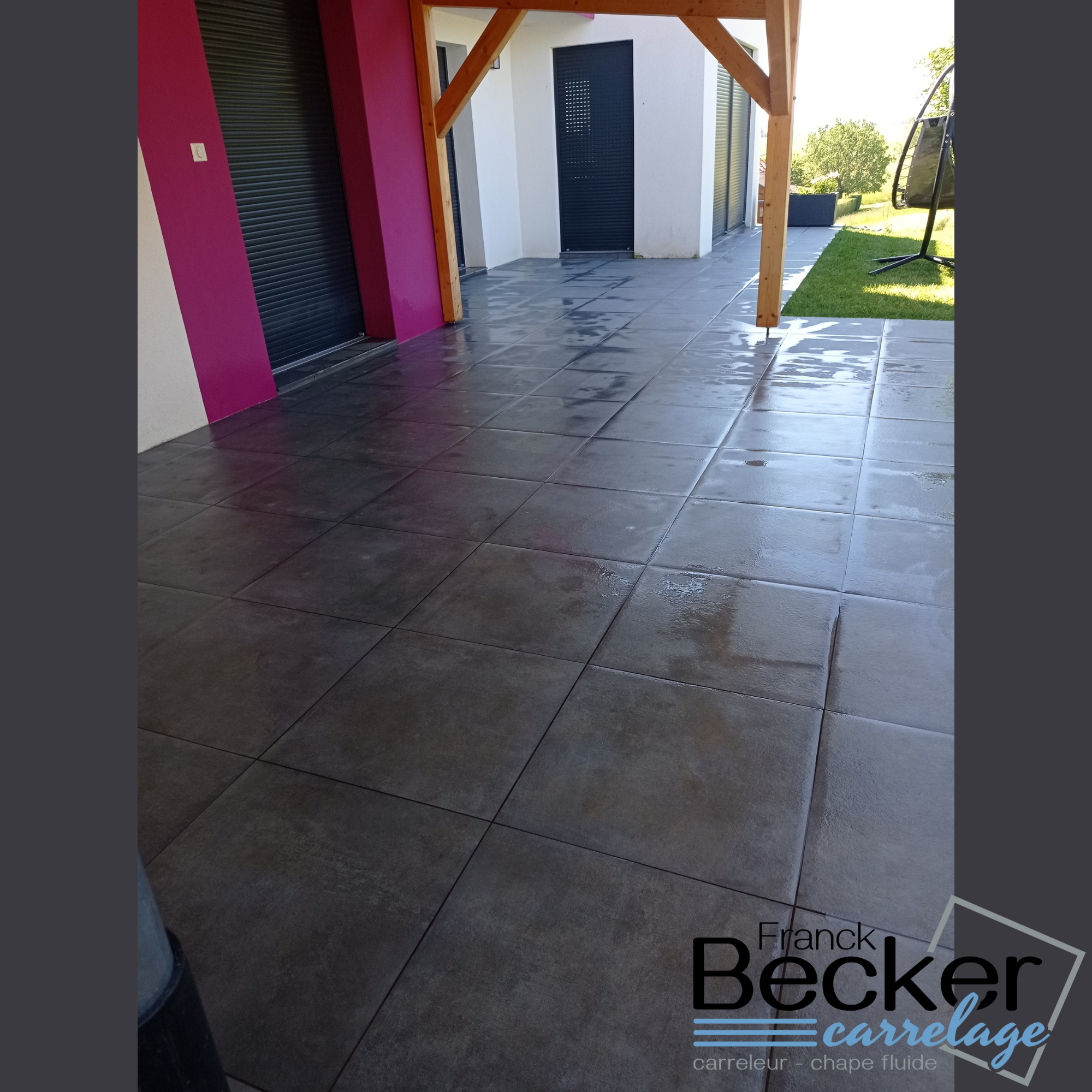 Pose collé de dalles céramique 20mm sur vos balcons et terrasses