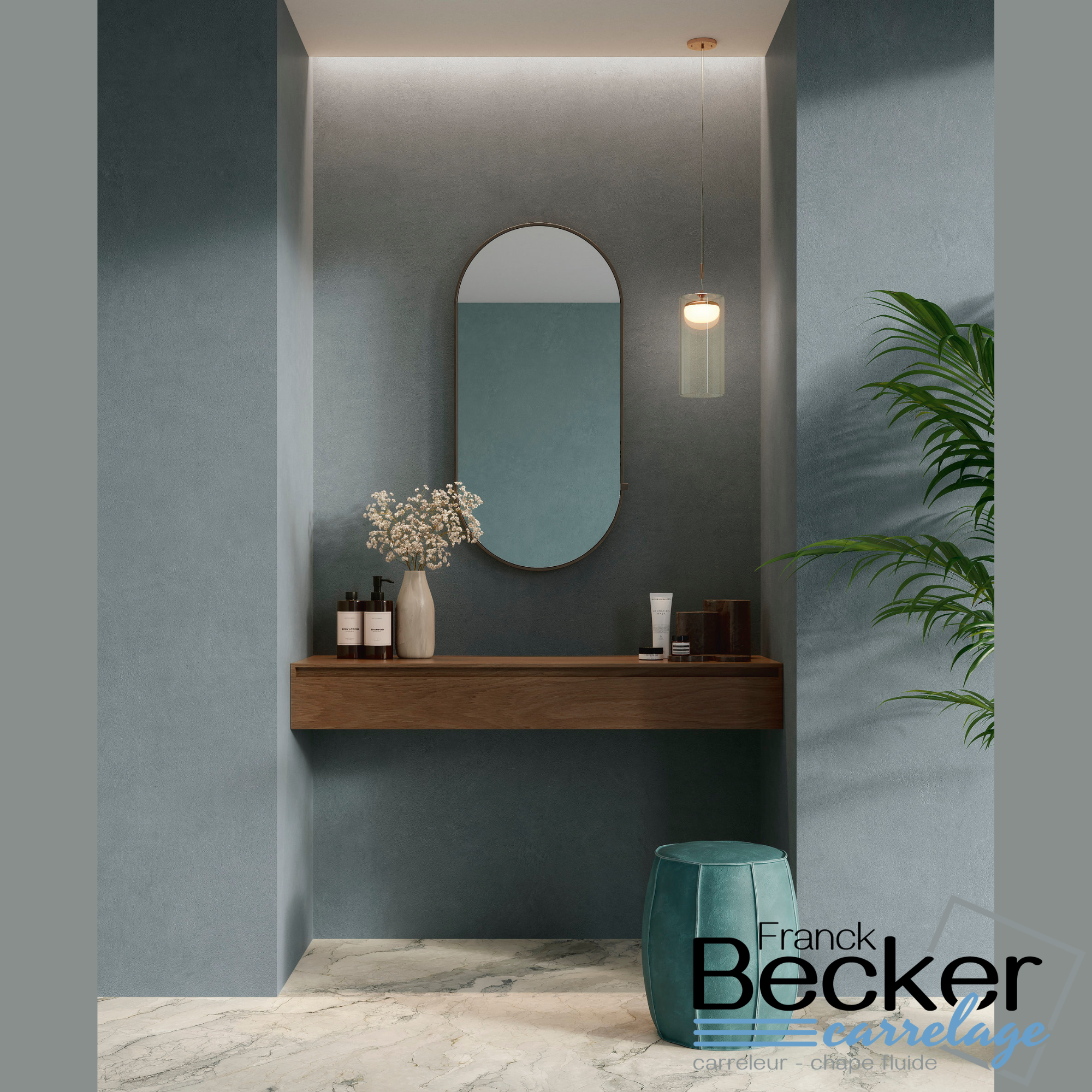 Pose de carrelage très grand format