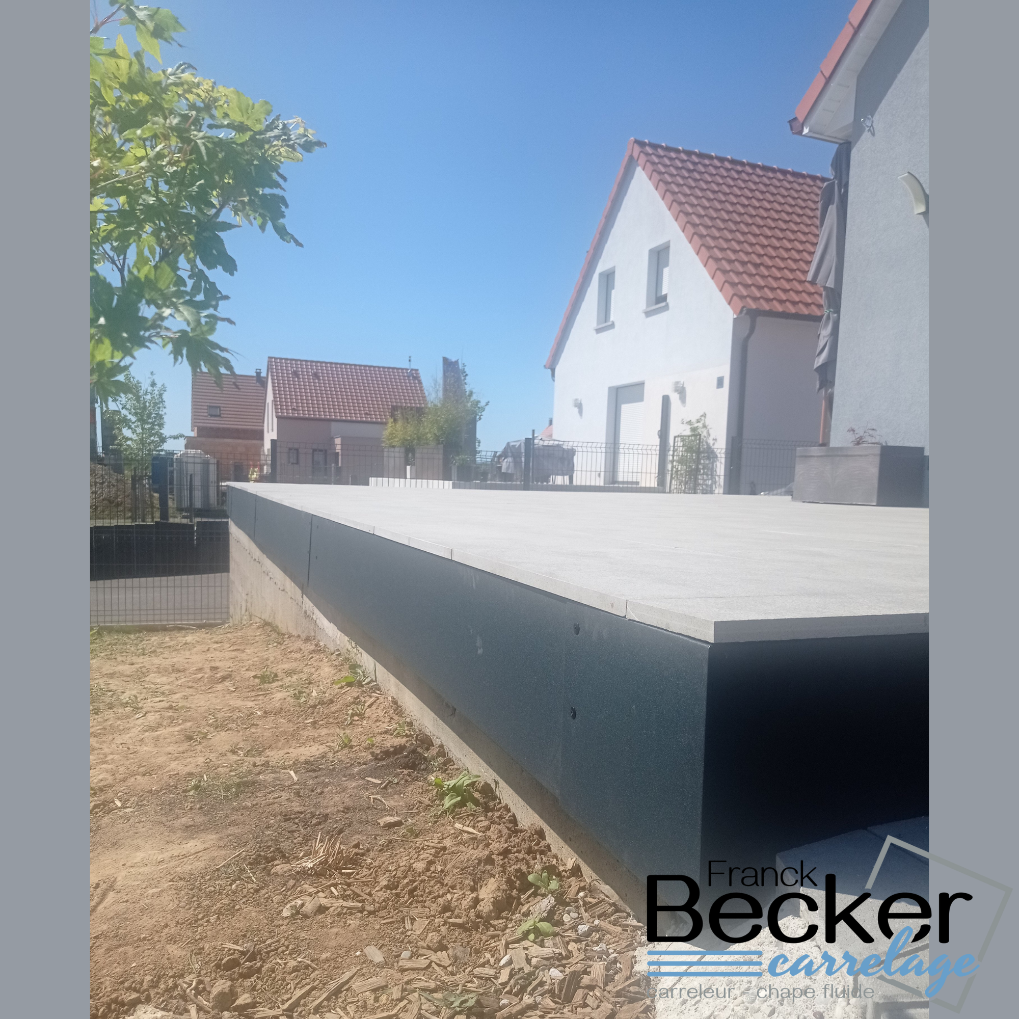 Pose de dalles céramique 20mm sur plots