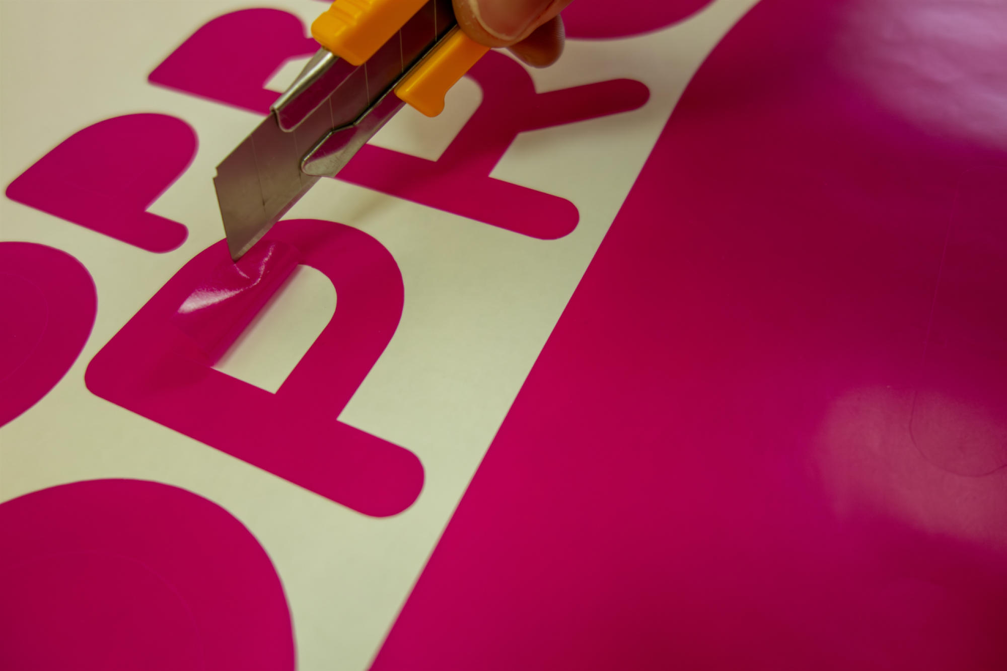 Impression de stickers publicitaires