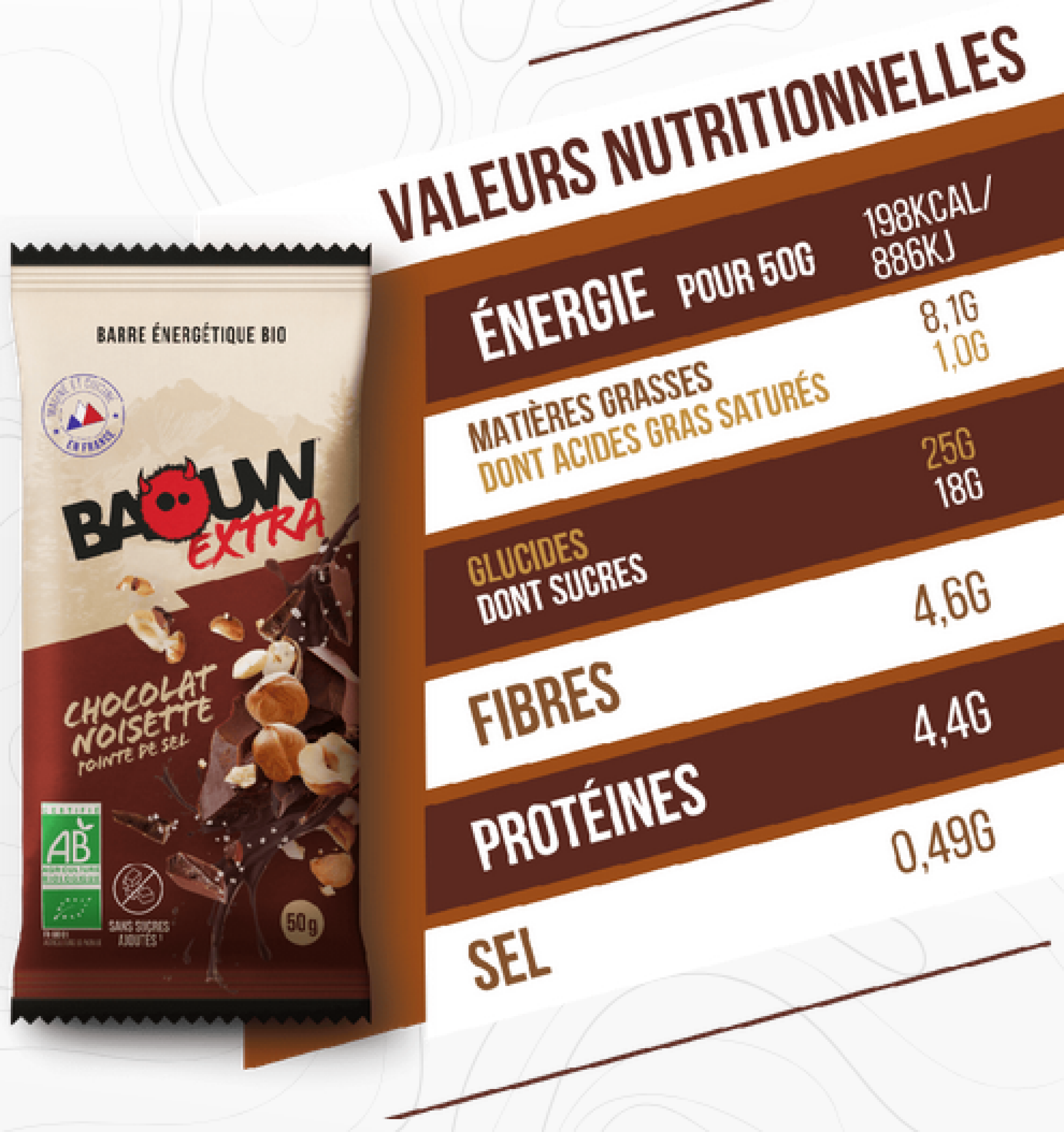 Baouw Extra - Chocolat Noisette