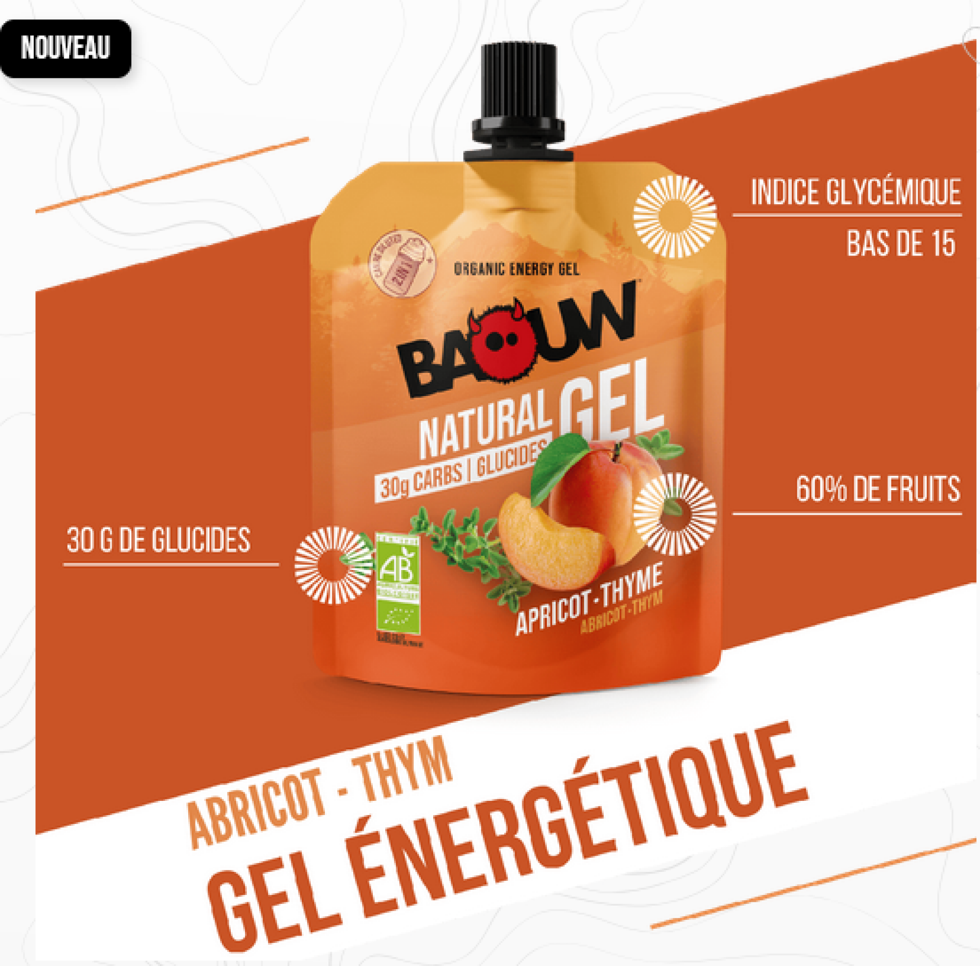 Gel Energetique - Abricot Thym