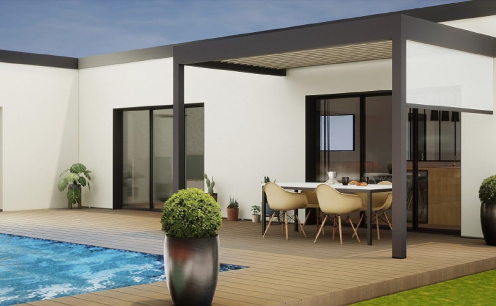 Pergola bioclimatique