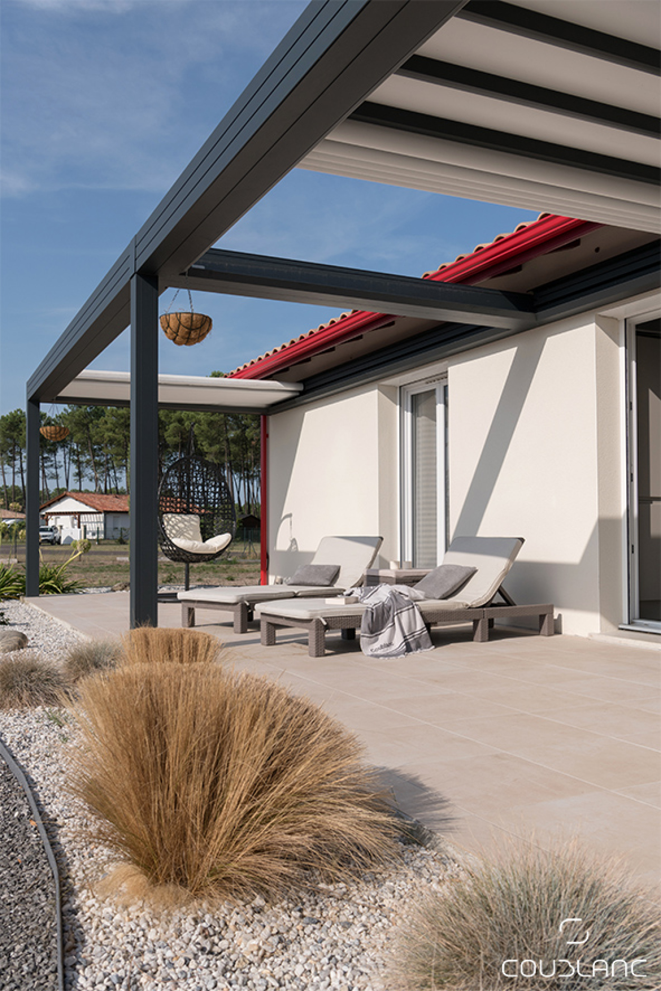 Pergola aluminium toile rétractable