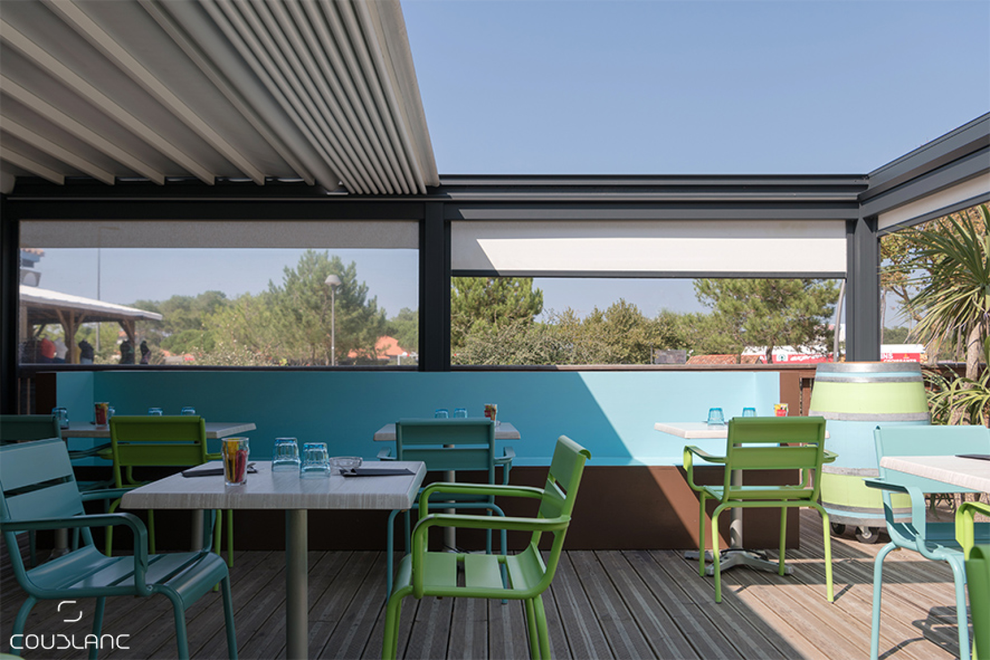 Pergola aluminium toile rétractable