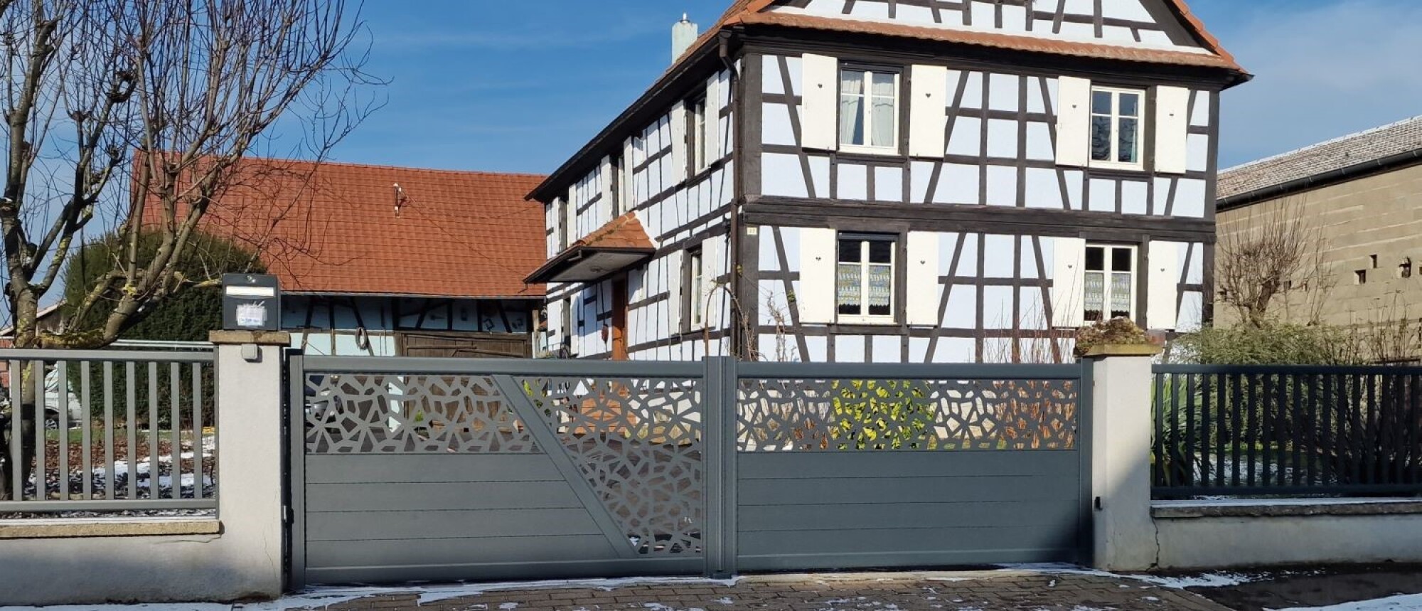 Portail 2 battants modèle Bora-Bora