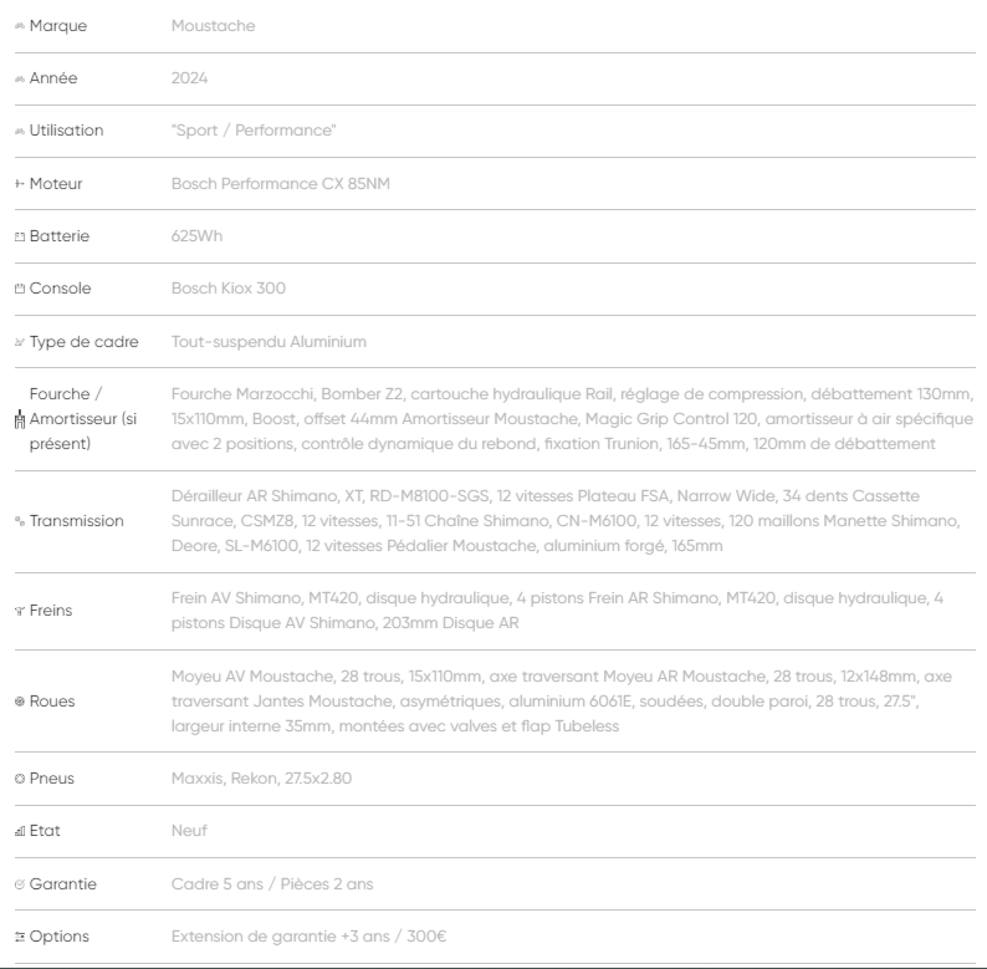 Vtt électrique moustache wide 5