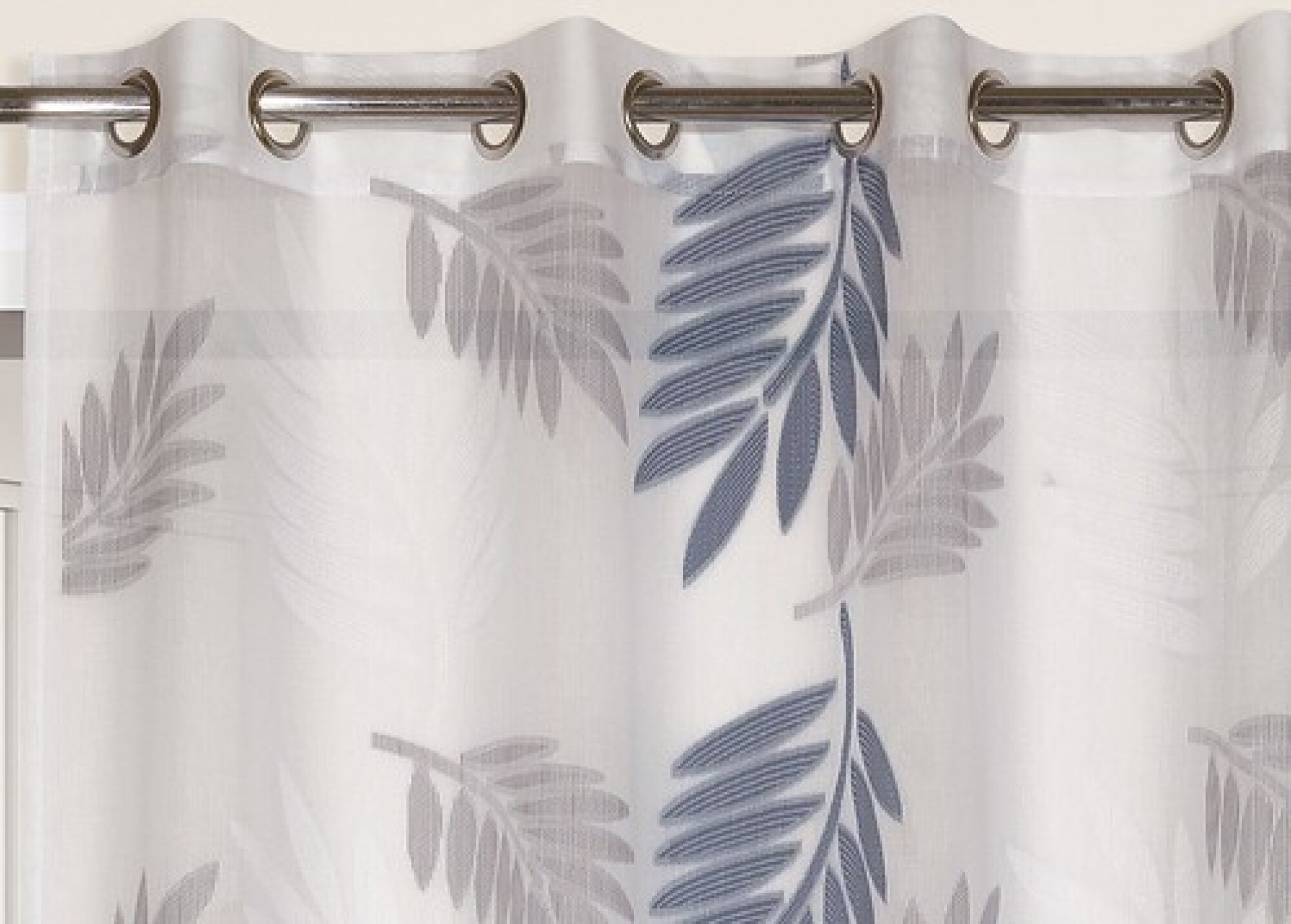 Rideau Voilage TROPICAL Bleu