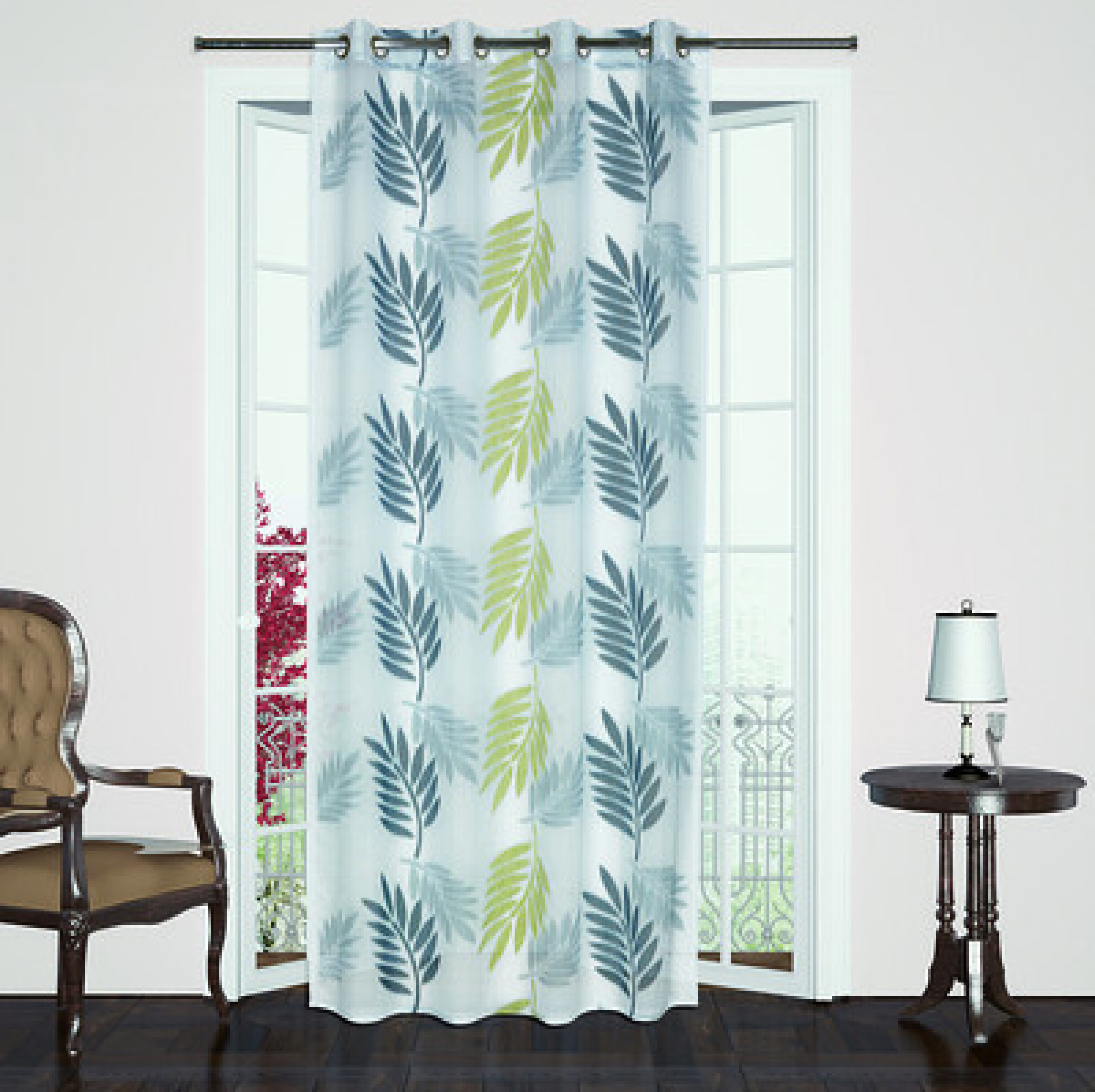 Rideau Voilage TROPICAL Vert