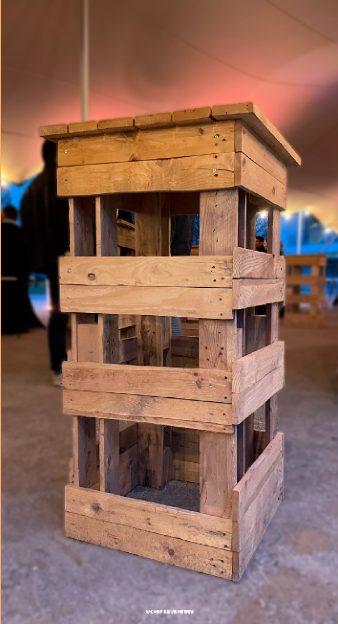 Mange-debout en palette en location