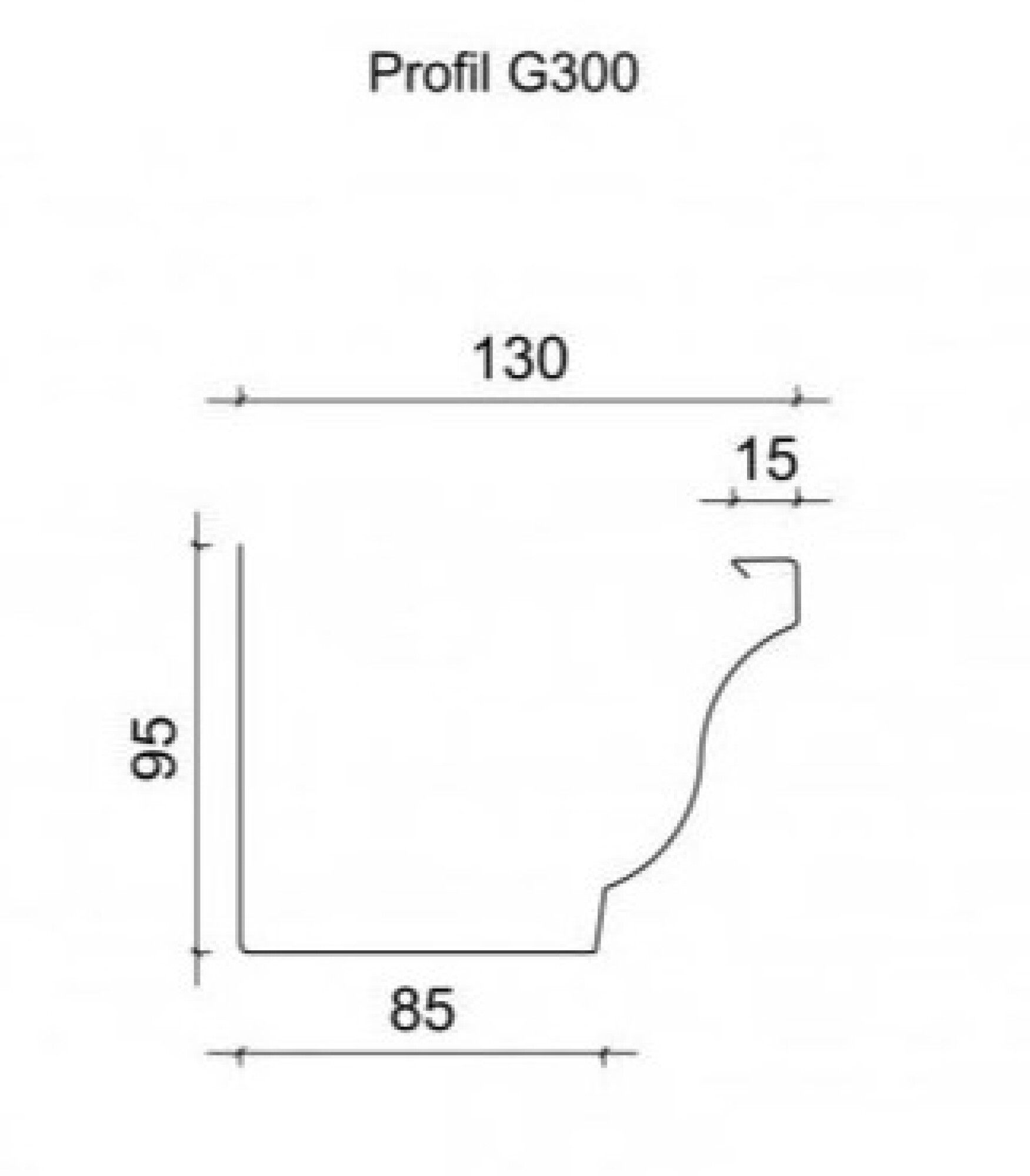 Gouttière Alu Corniche - G300
