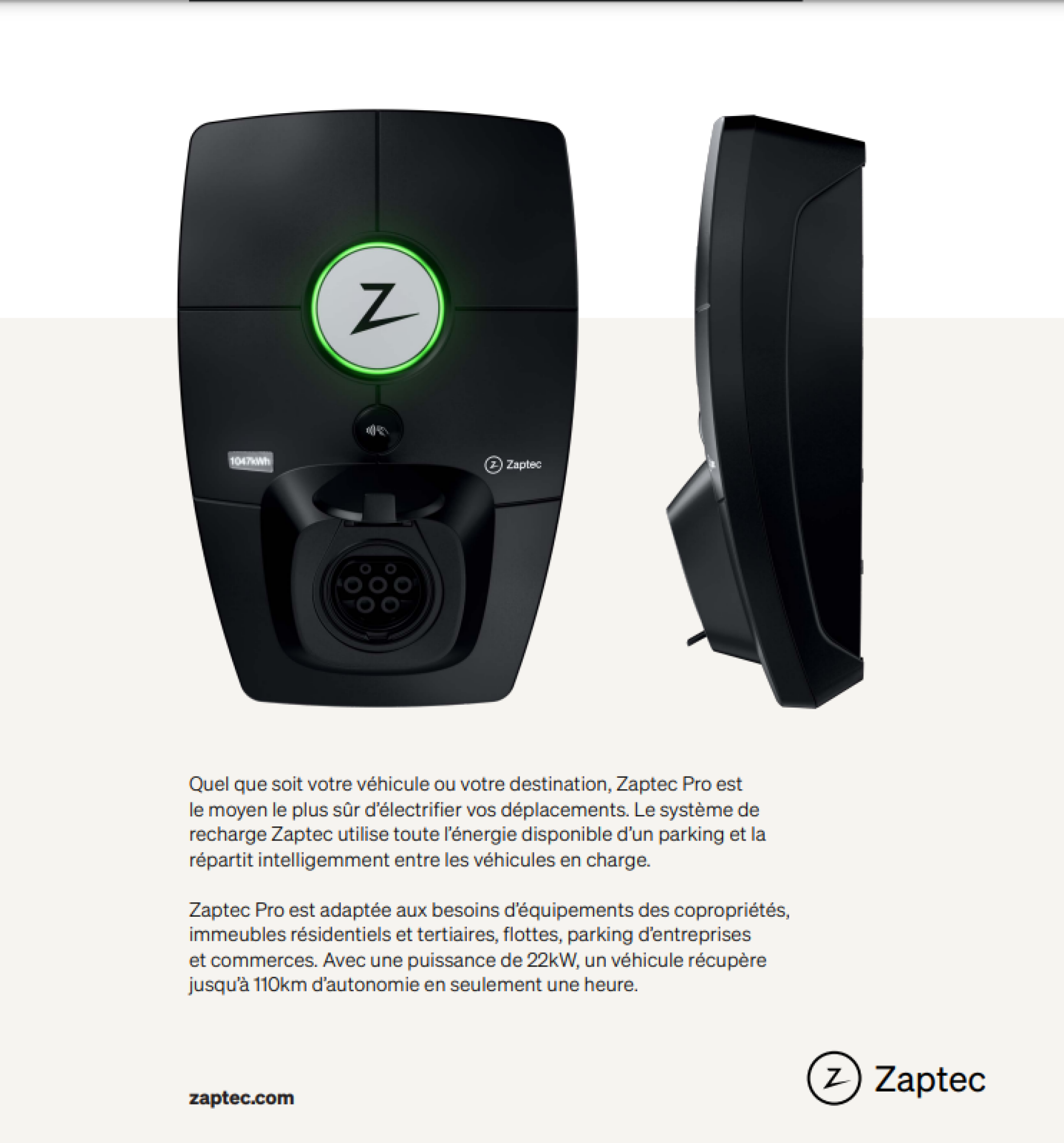 Zaptec Pro – La borne de recharge idéale pour vos besoins professionnels et particuliers