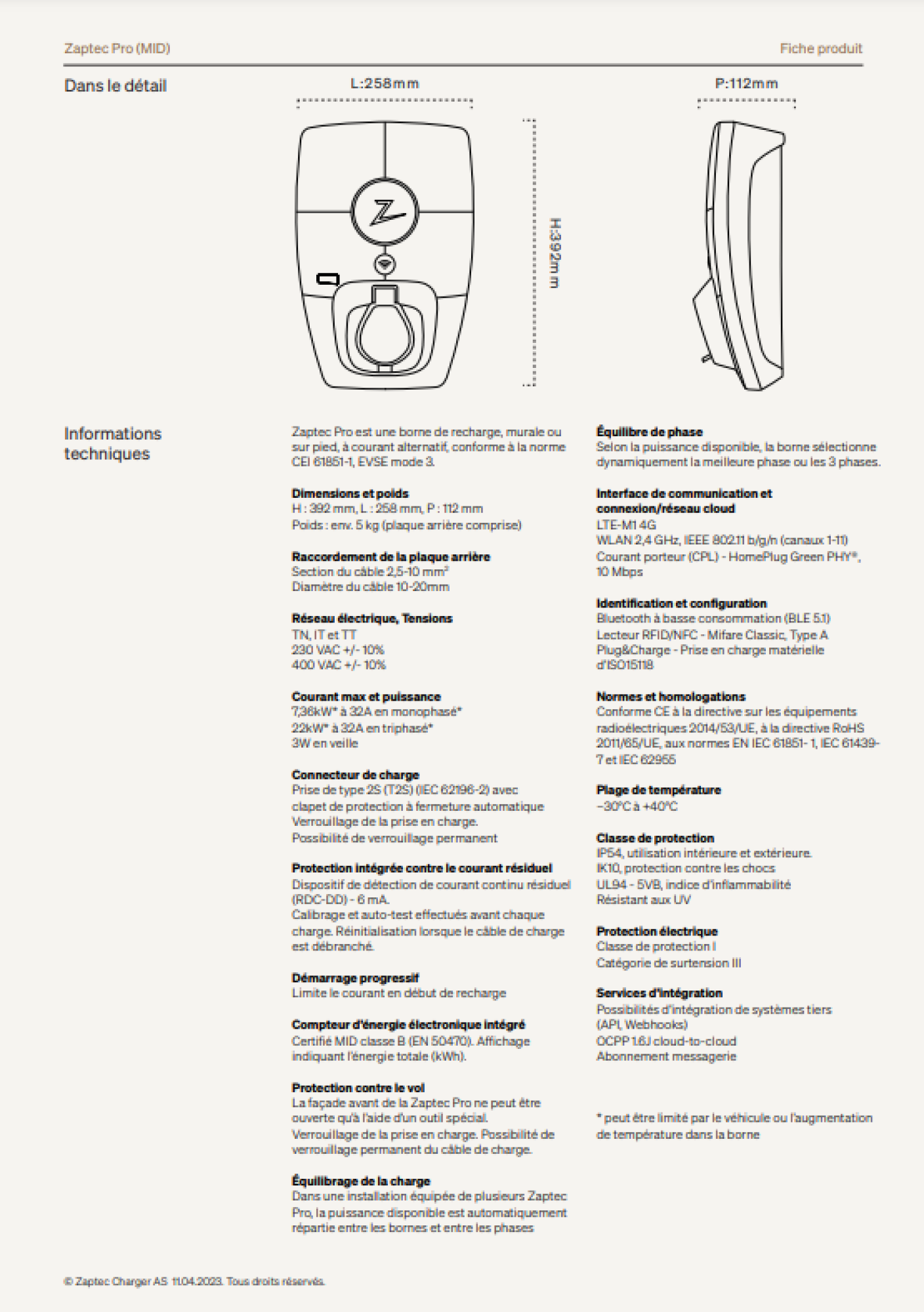 Zaptec Pro – La borne de recharge idéale pour vos besoins professionnels et particuliers
