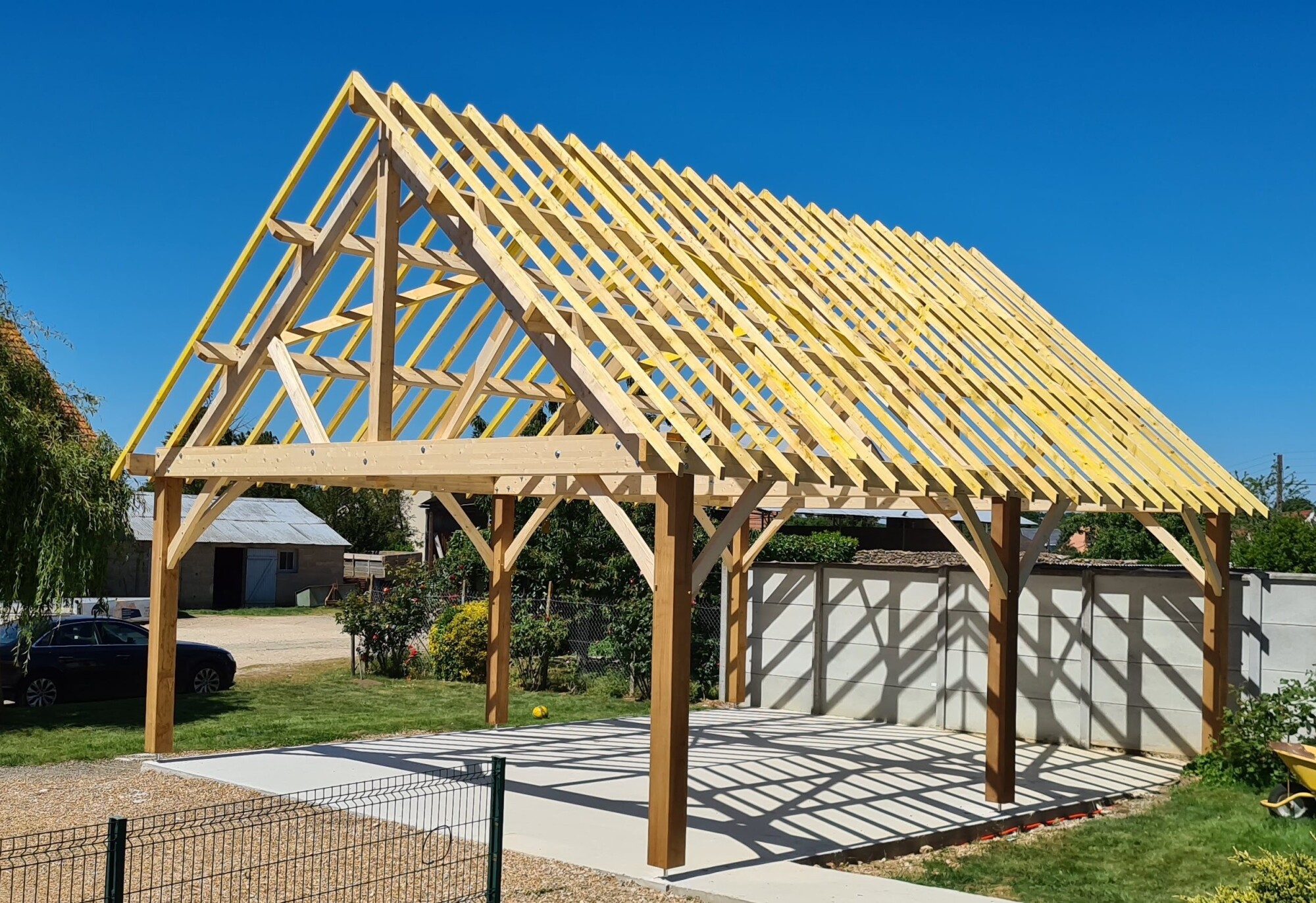 Carport charpente bois