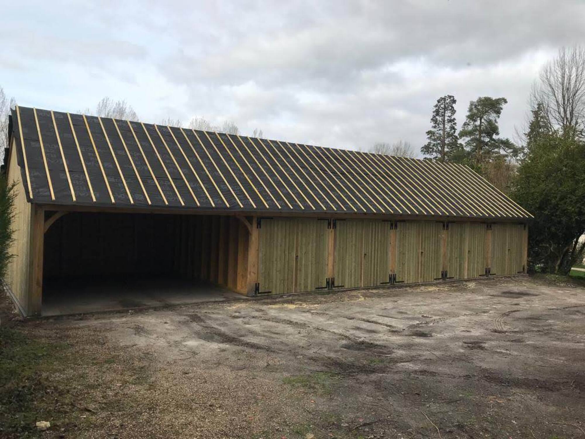 Garage ossature bois