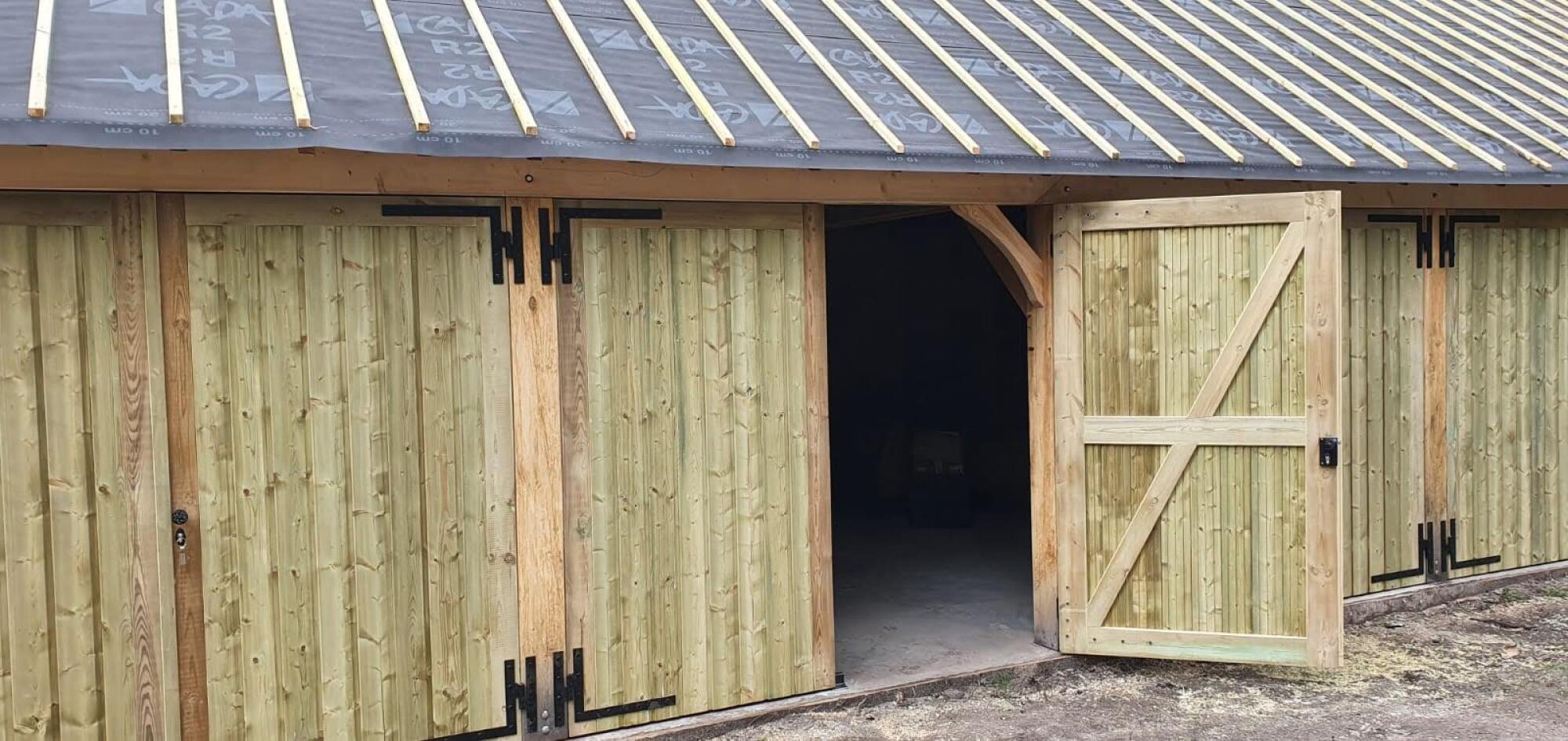 Garage ossature bois