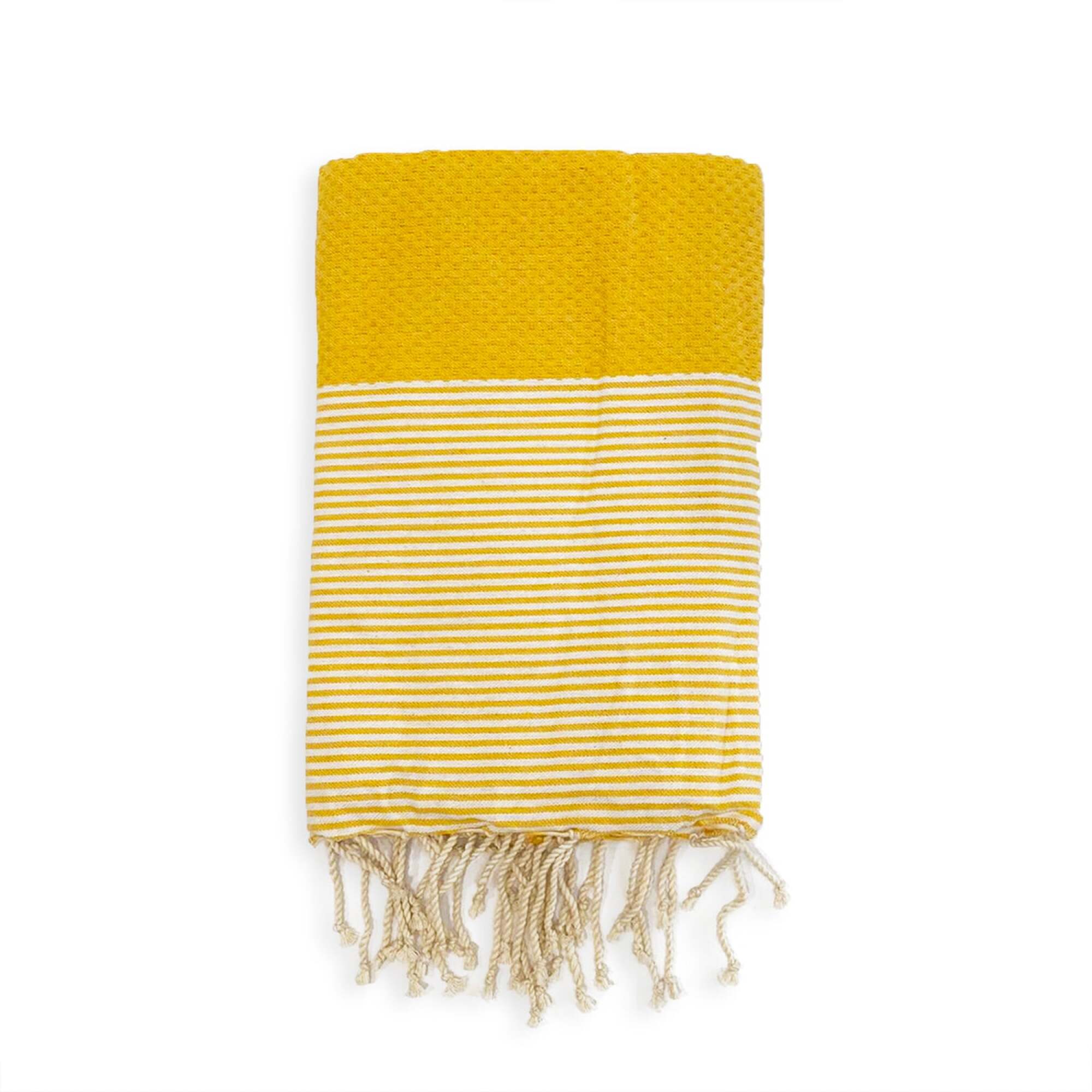 Fouta traditionnelle Mikanda Tournesol 200x200 190g/m²