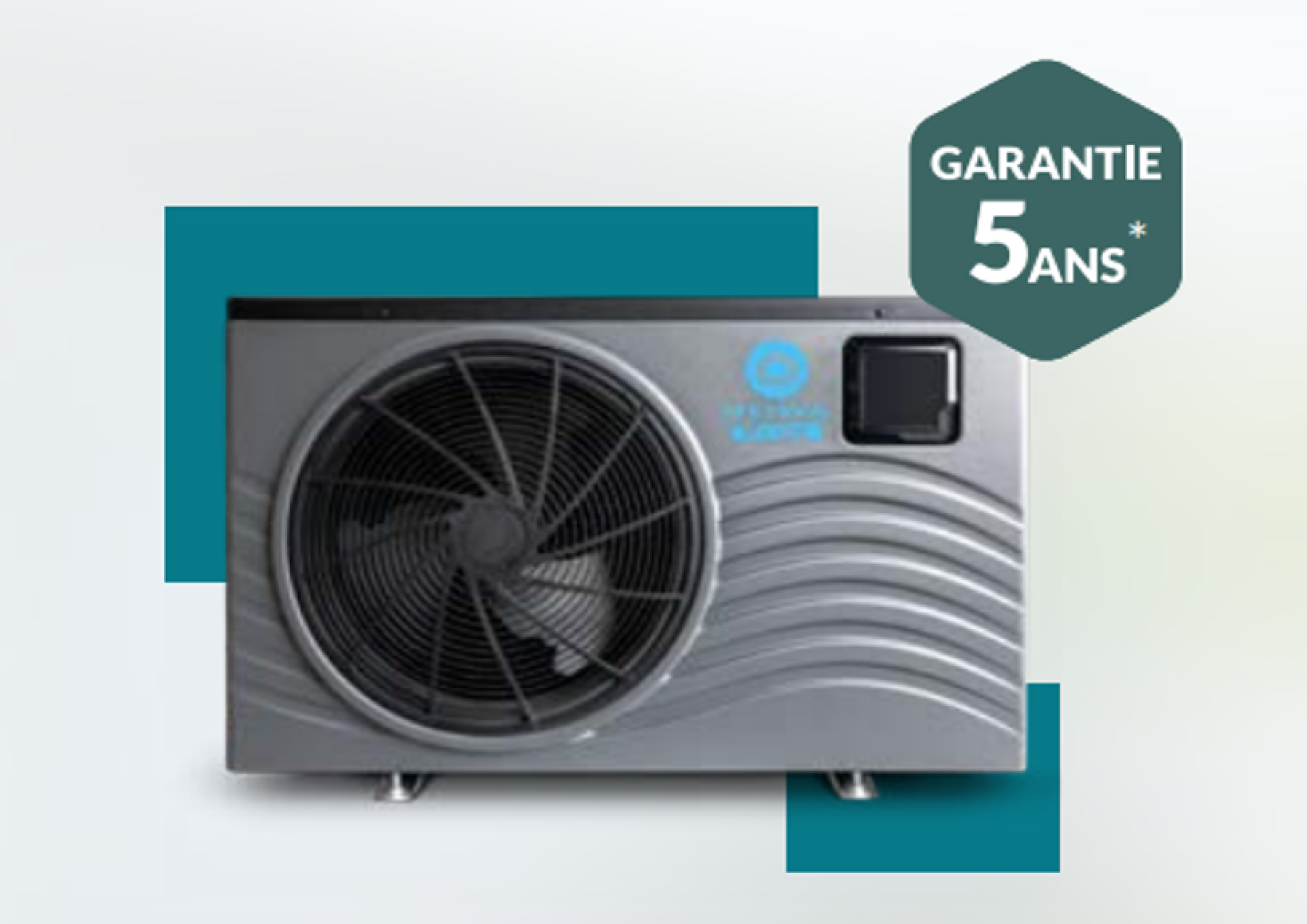 Pompe à chaleur air/eau pour la piscine Marque HEIWA modèle HBHP55V1 9 KW