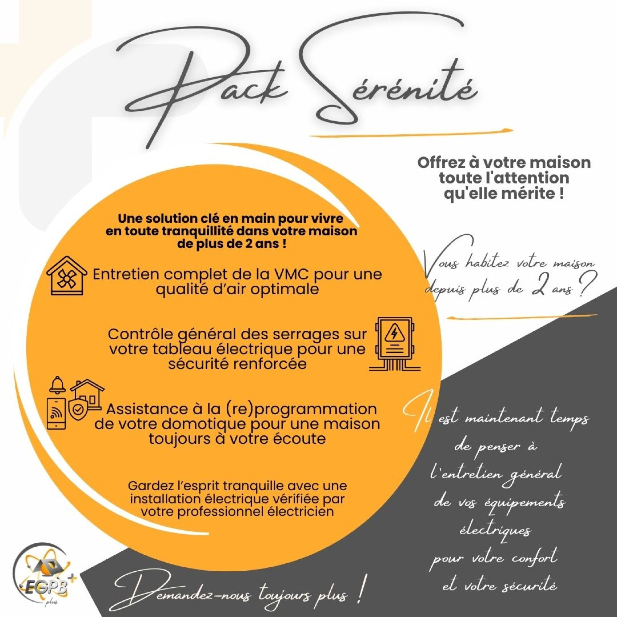 +Sereine - Pack Sérénité - 3 en 1 – VMC/Tableau éléctrique/Domotique - EGPB+