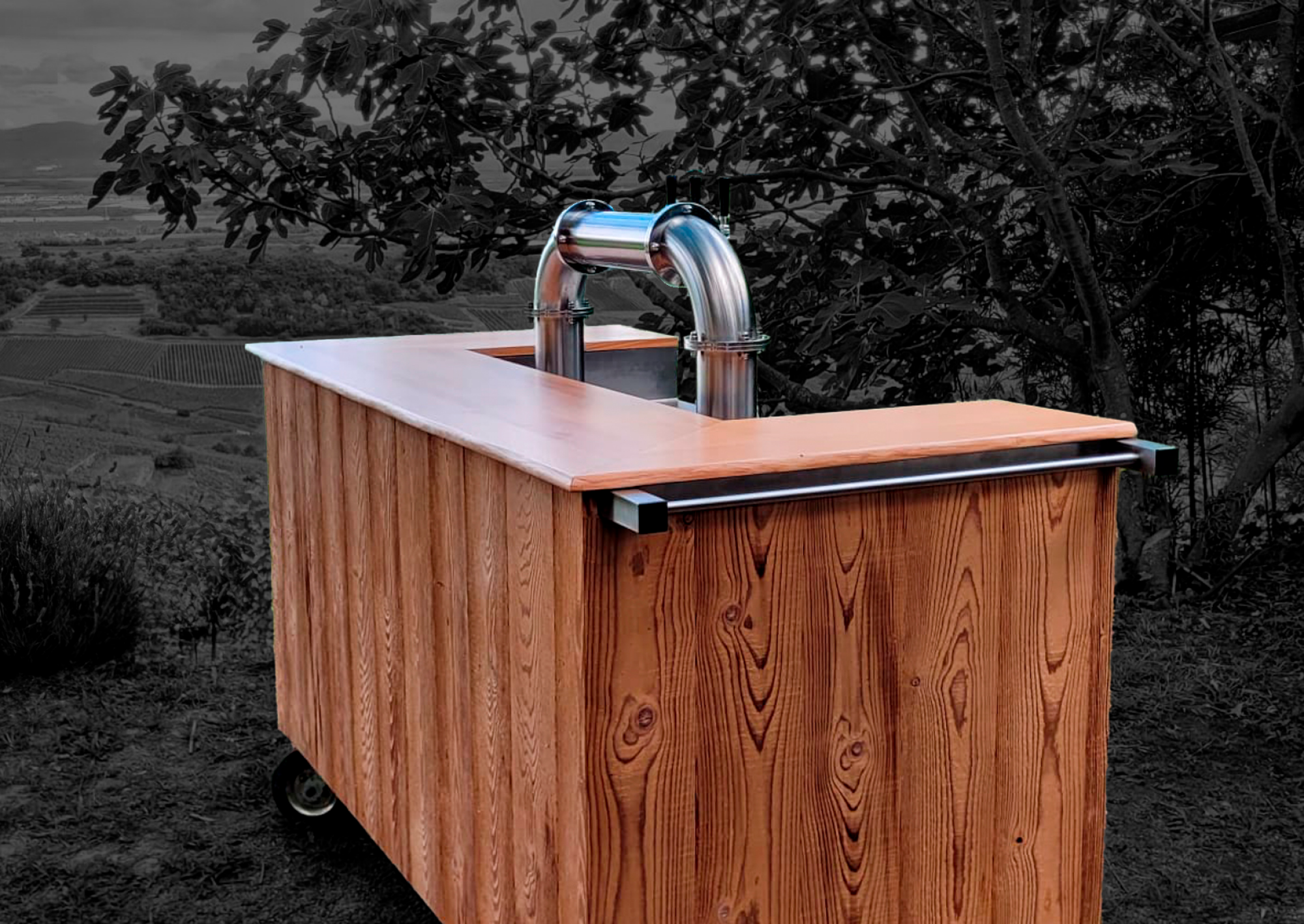 Bar à bière tireuse 3 becs en location