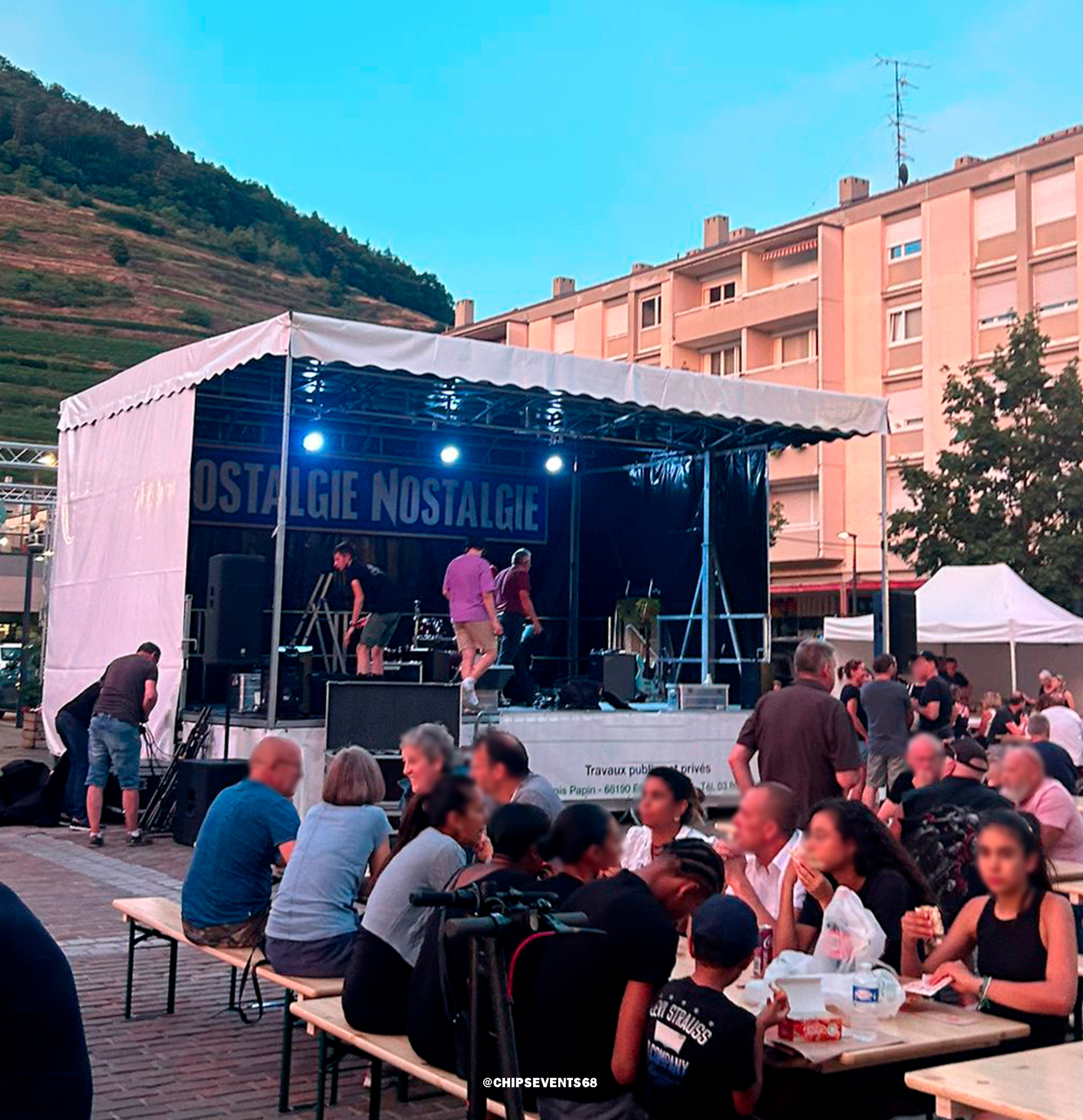 Podium mobile Pro 45 m² en location