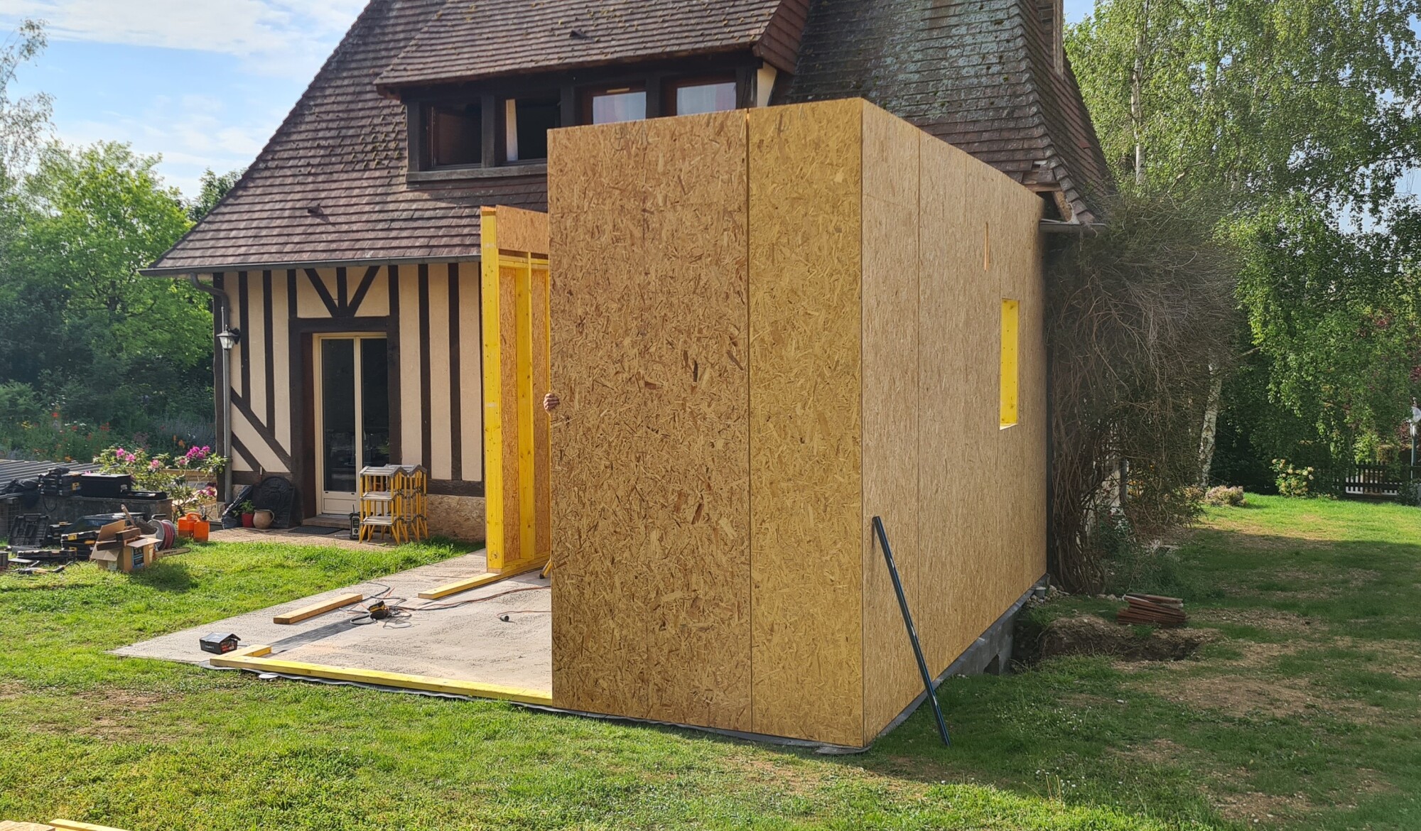 Extension ossature bois