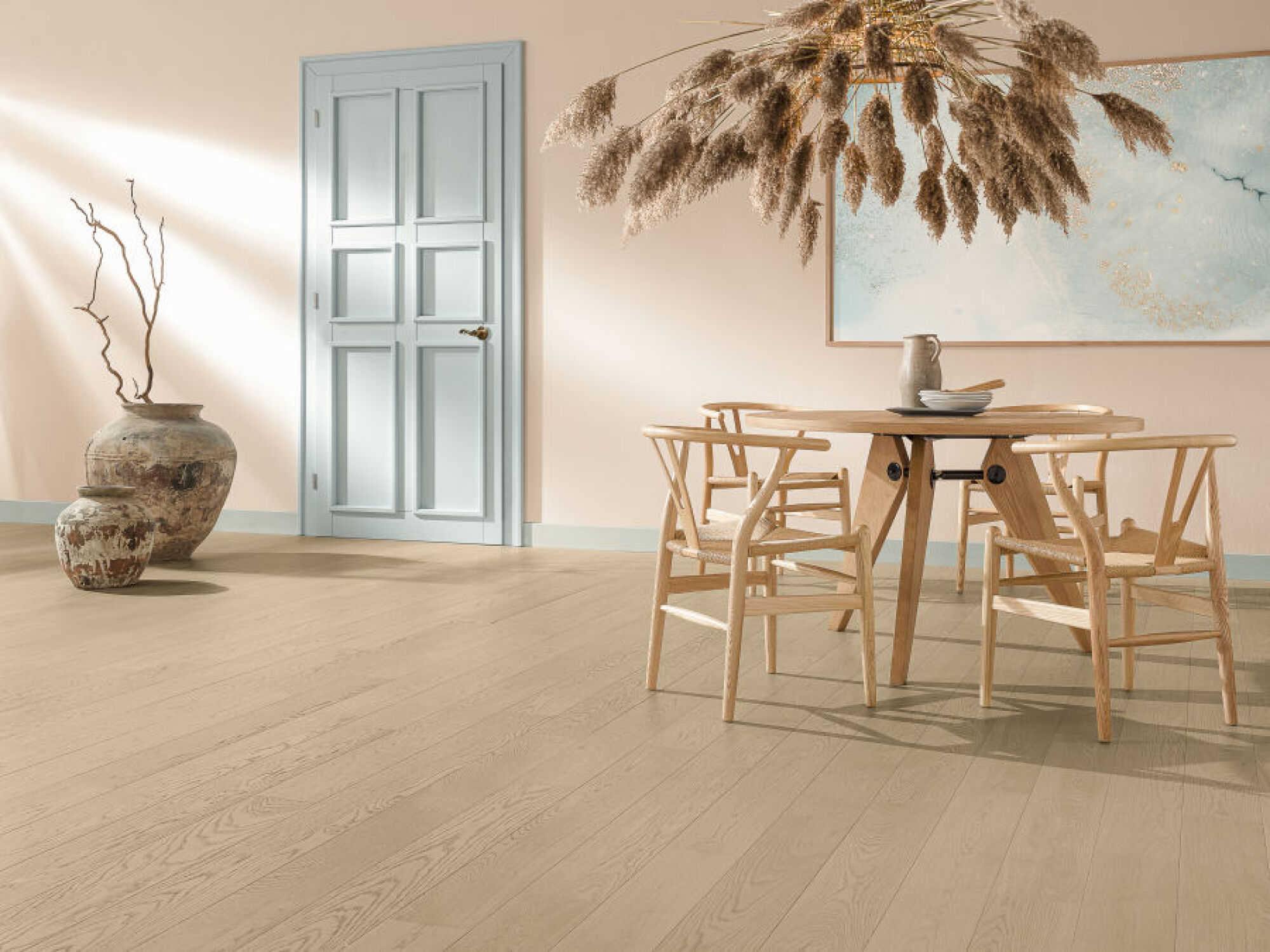 Parquet Contrecollé Chêne CHEVRON Verni