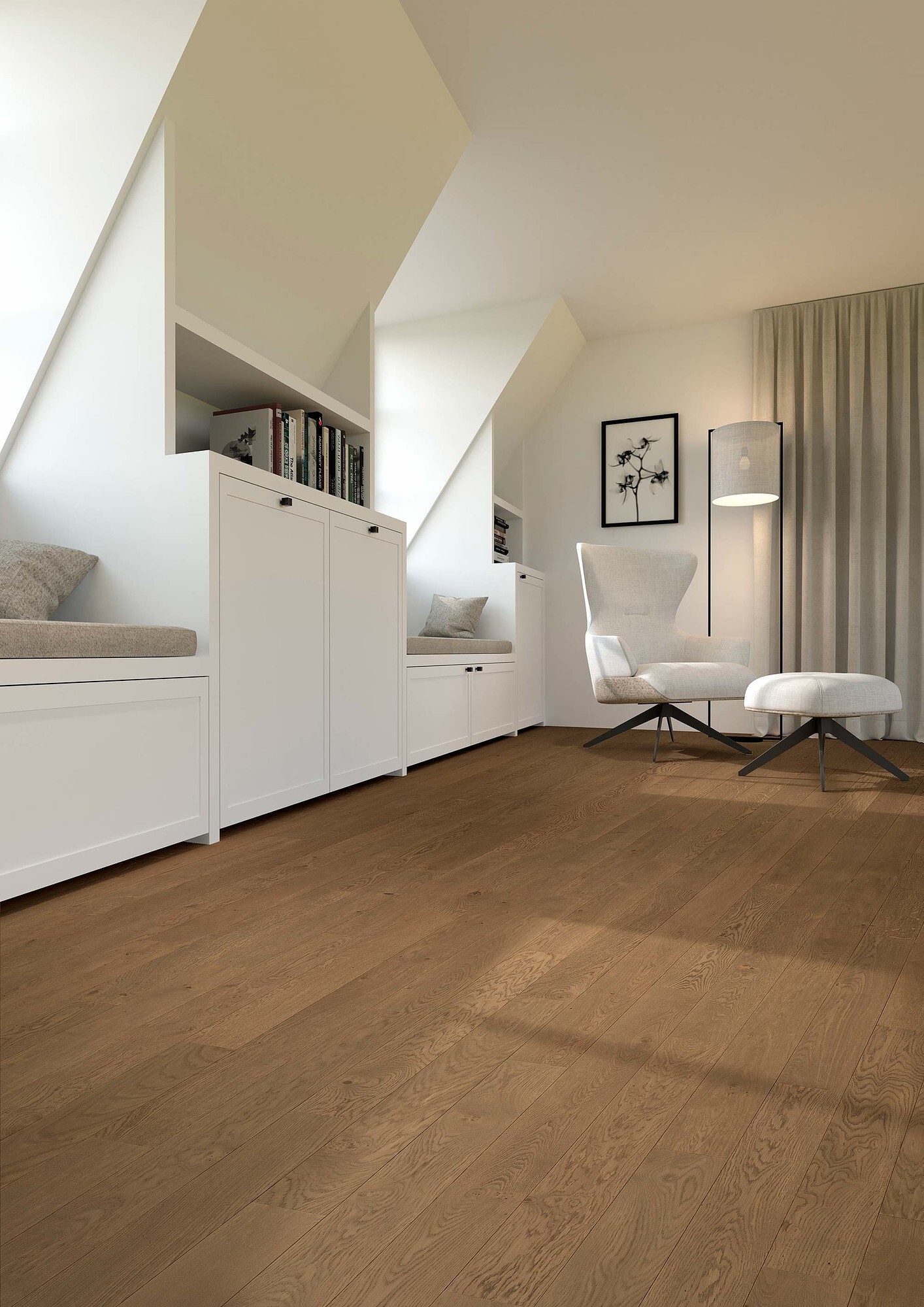 Parquet Contrecollé Chêne DESIGNER Verni teinte réactive