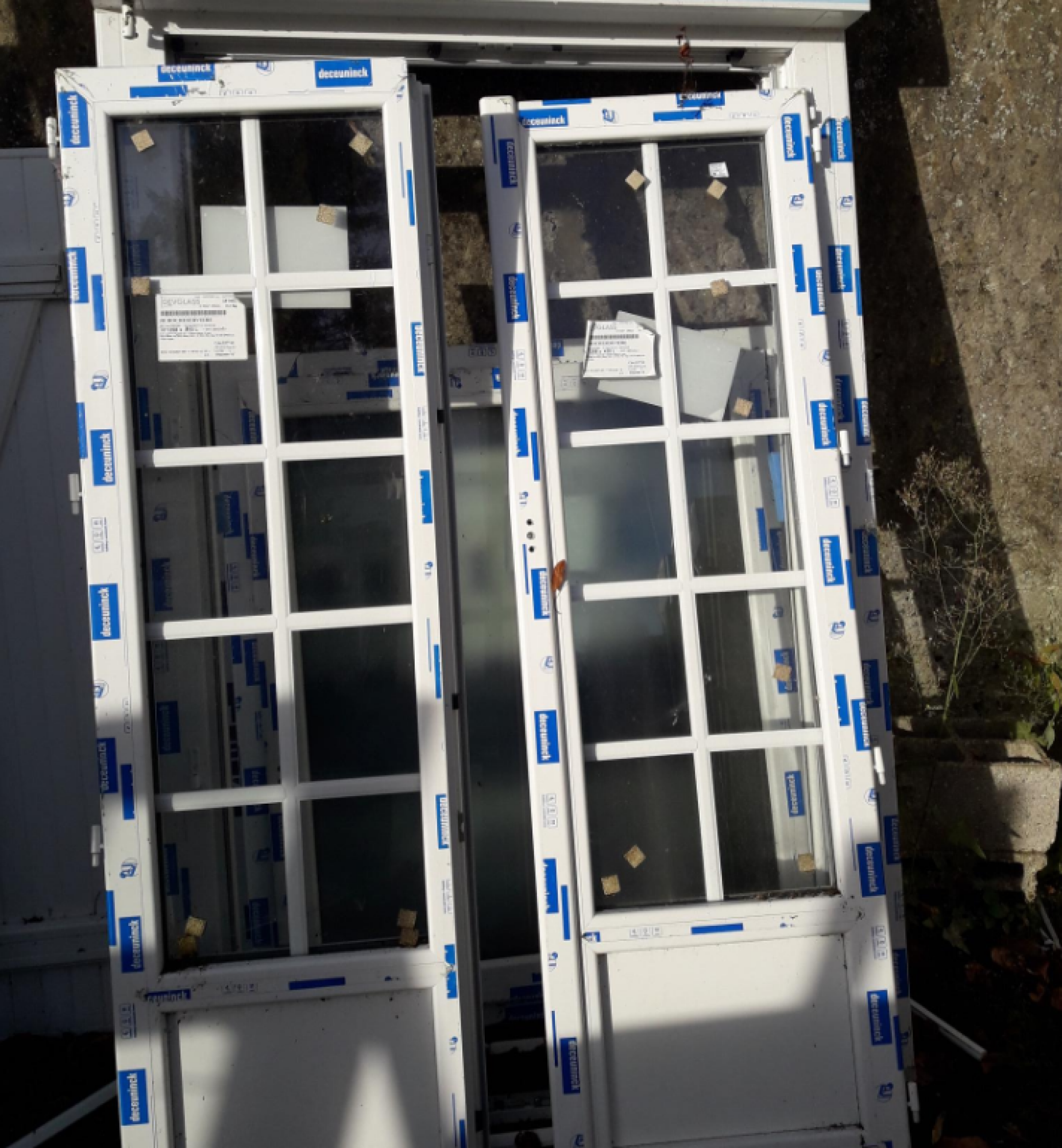 Porte-fenêtre 2 vantaux Haut 1955 mm x Larg 1075 mm